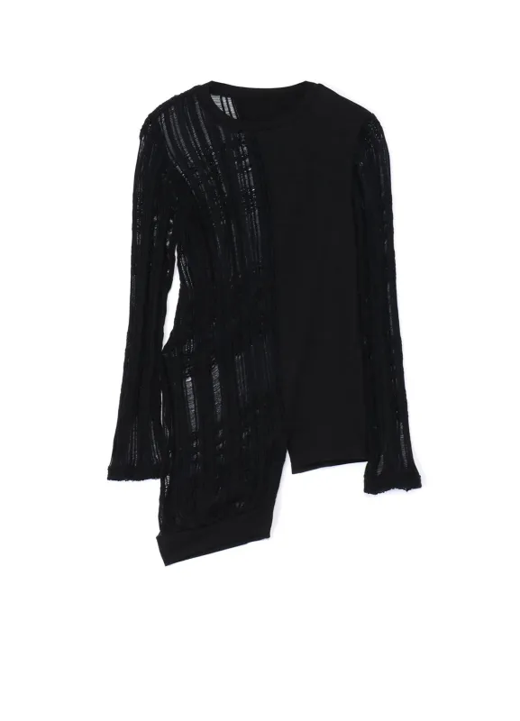 JACQUARD PLAID RIGHT HEM CRUNCHED T sold by Yohji Yamamoto