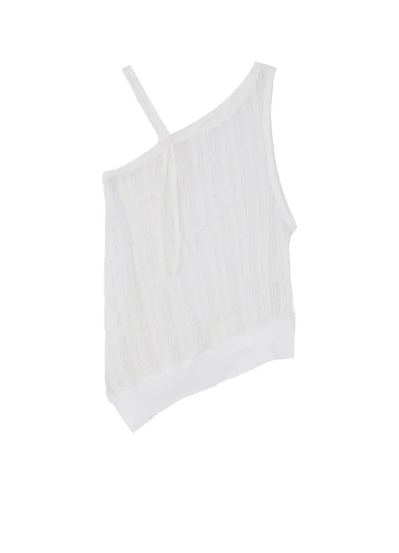 JAQCUARD PLAID CAMISOLE TANKTOP sold by Yohji Yamamoto