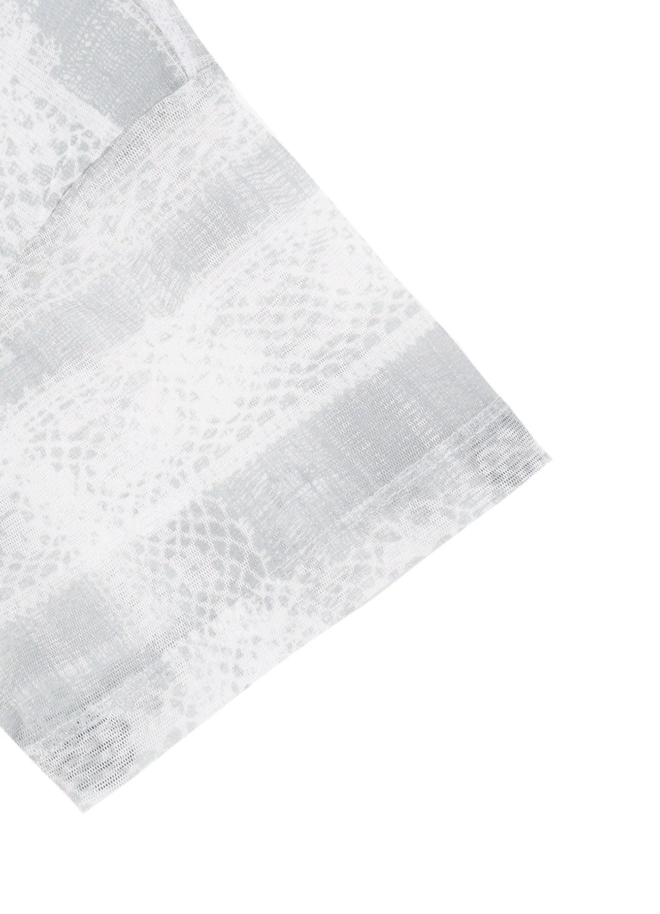 TULLE LACE PRINT LOOSE ROUND NECK T sold by Yohji Yamamoto product image thumbnail 4