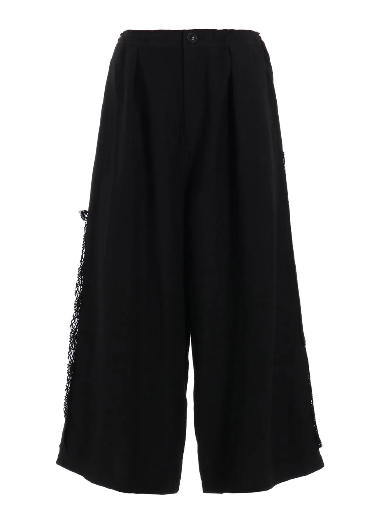 FRONT TUCKED WIDE PANTS WITH LACE sold by Yohji Yamamoto product image thumbnail 2
