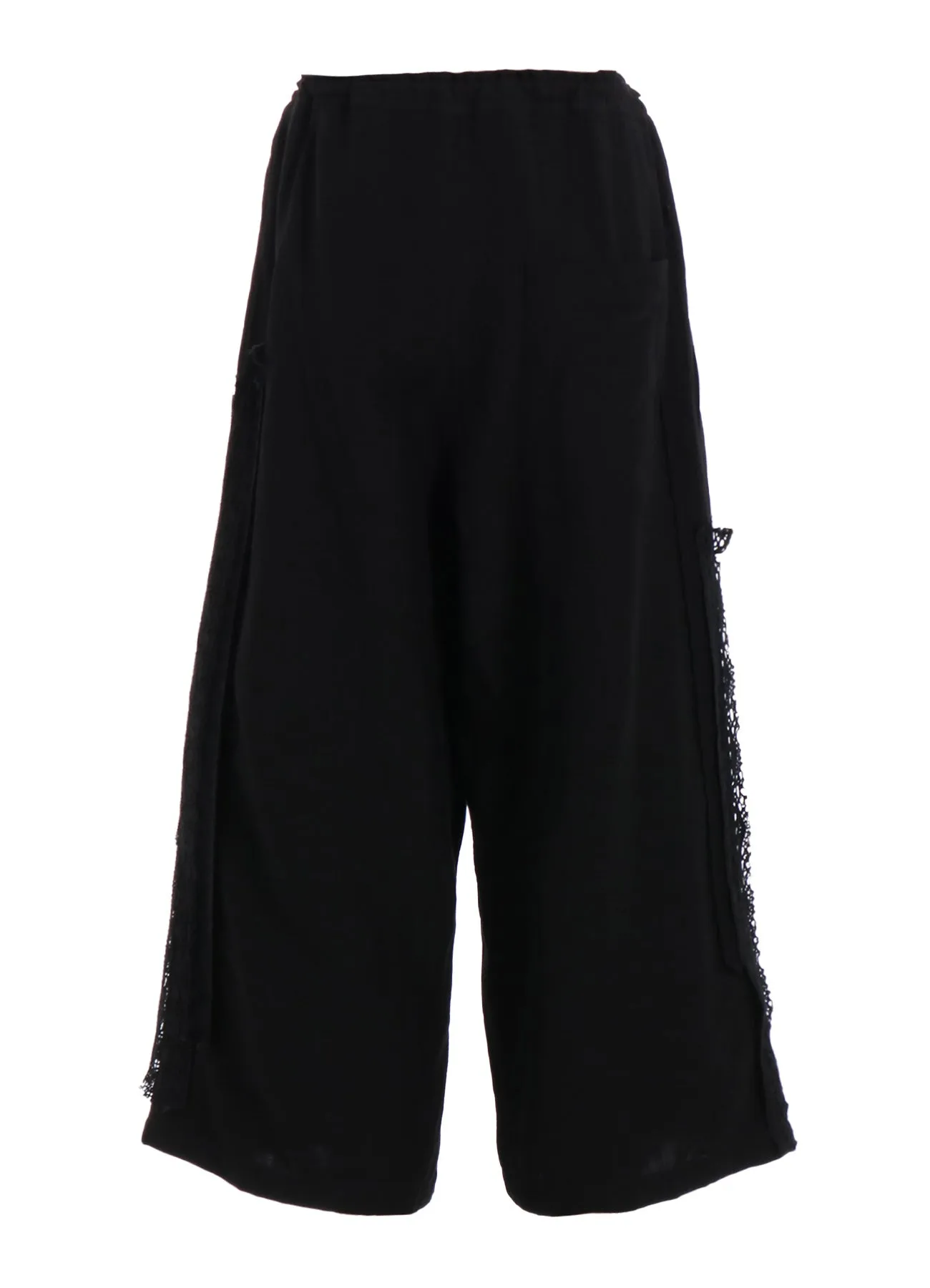 FRONT TUCKED WIDE PANTS WITH LACE sold by Yohji Yamamoto product image thumbnail 4
