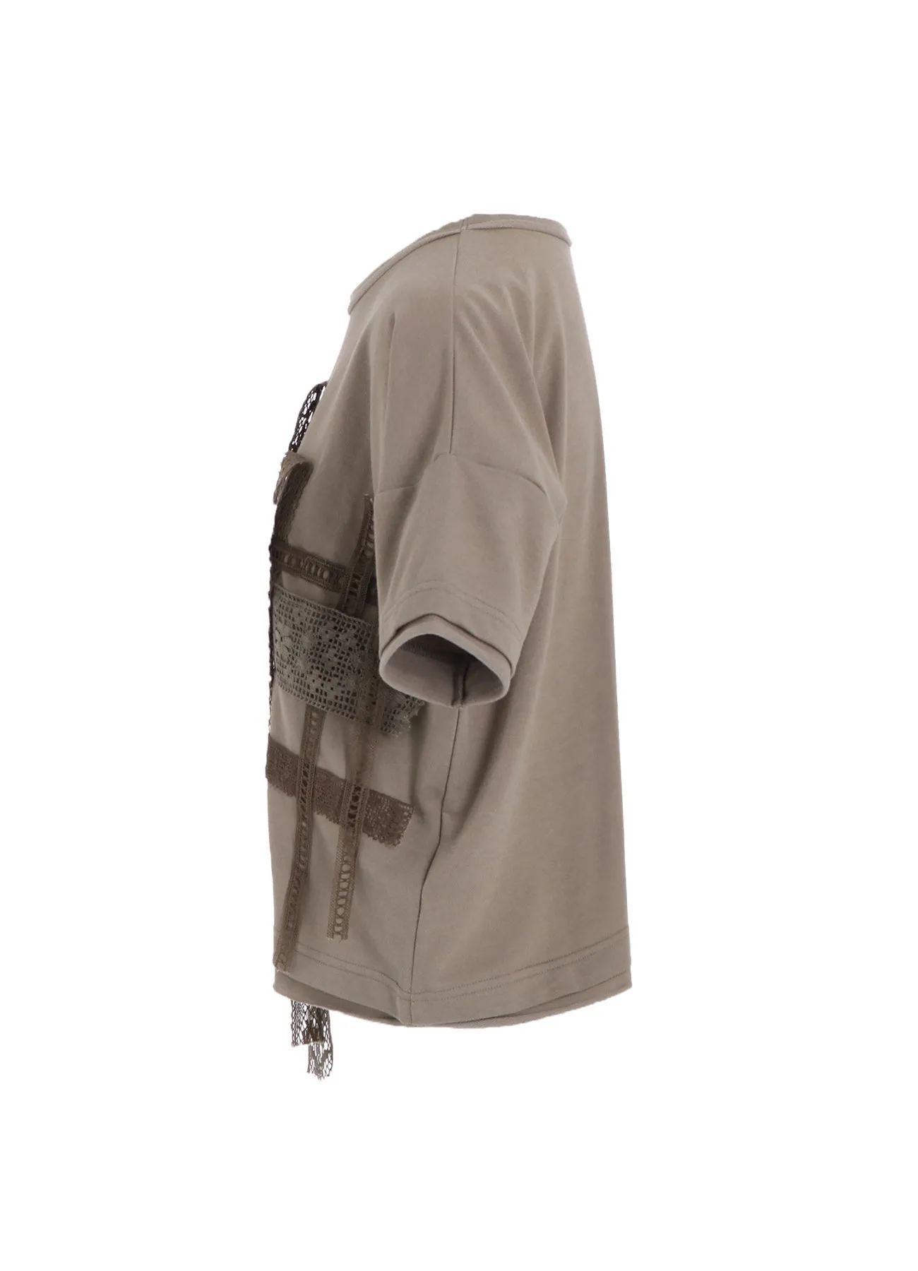 HALF SLEEVE T WITH LACE sold by Yohji Yamamoto product image thumbnail 3