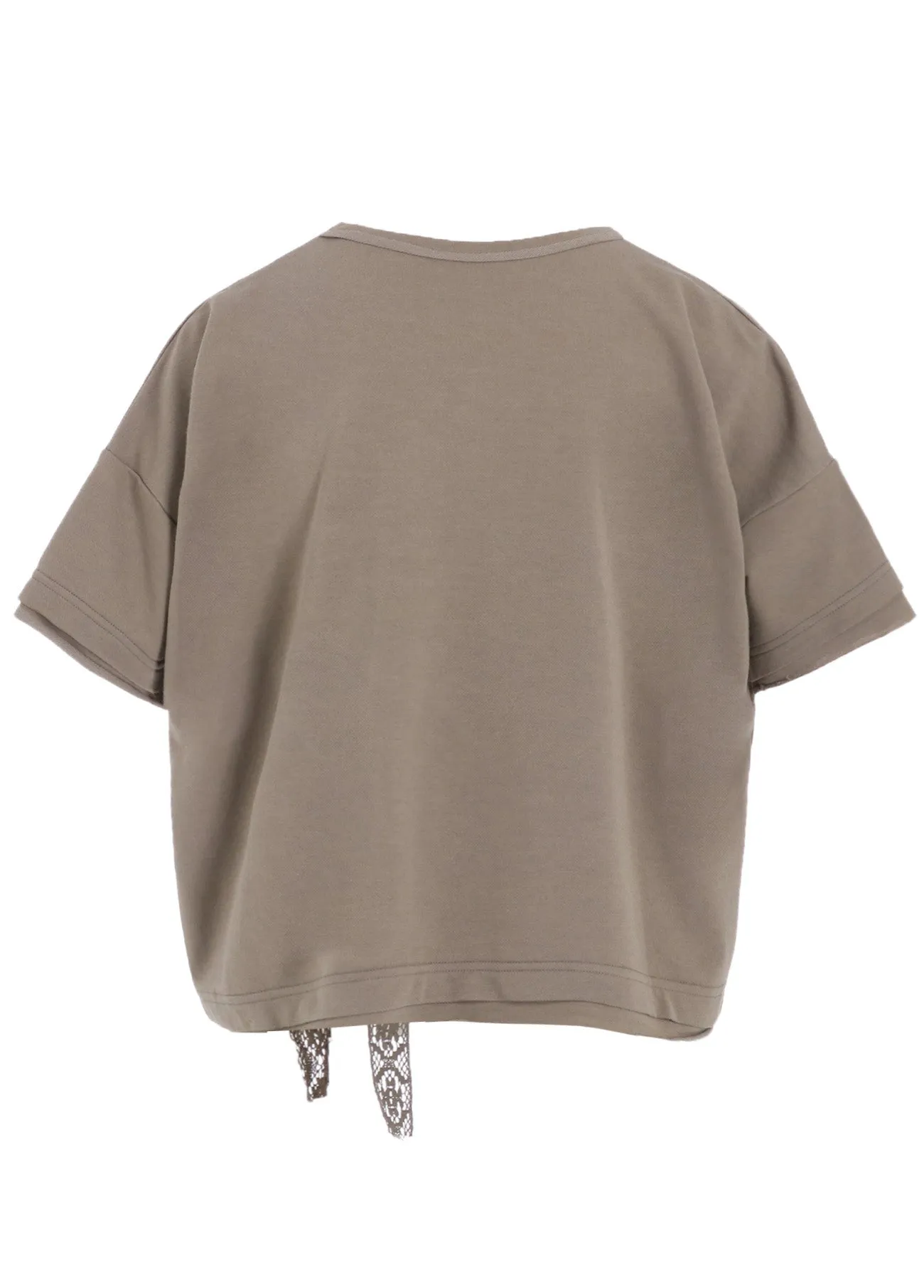 HALF SLEEVE T WITH LACE sold by Yohji Yamamoto product image thumbnail 4