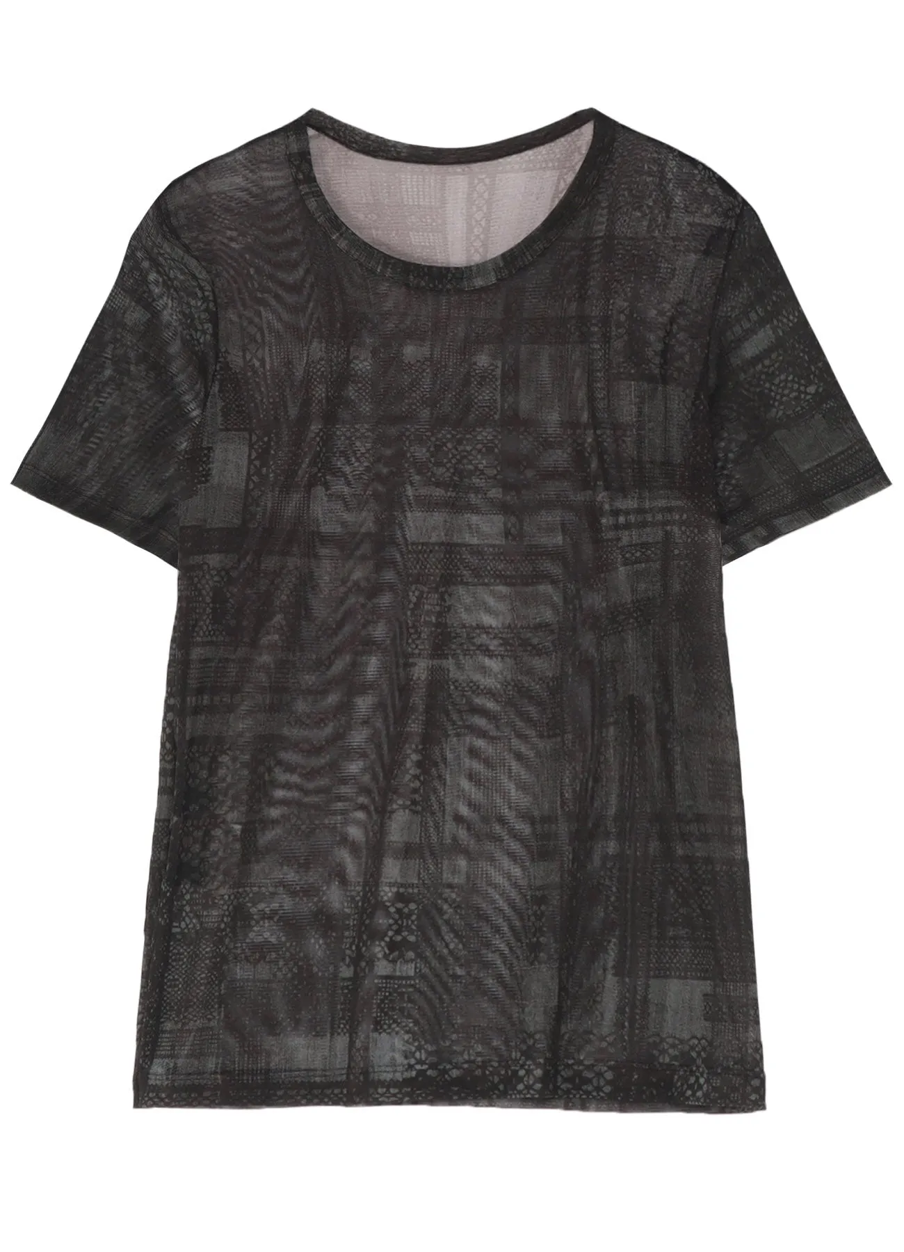 TULLE LACE PRINT HALF SLEEVE T sold by Yohji Yamamoto product image thumbnail 2