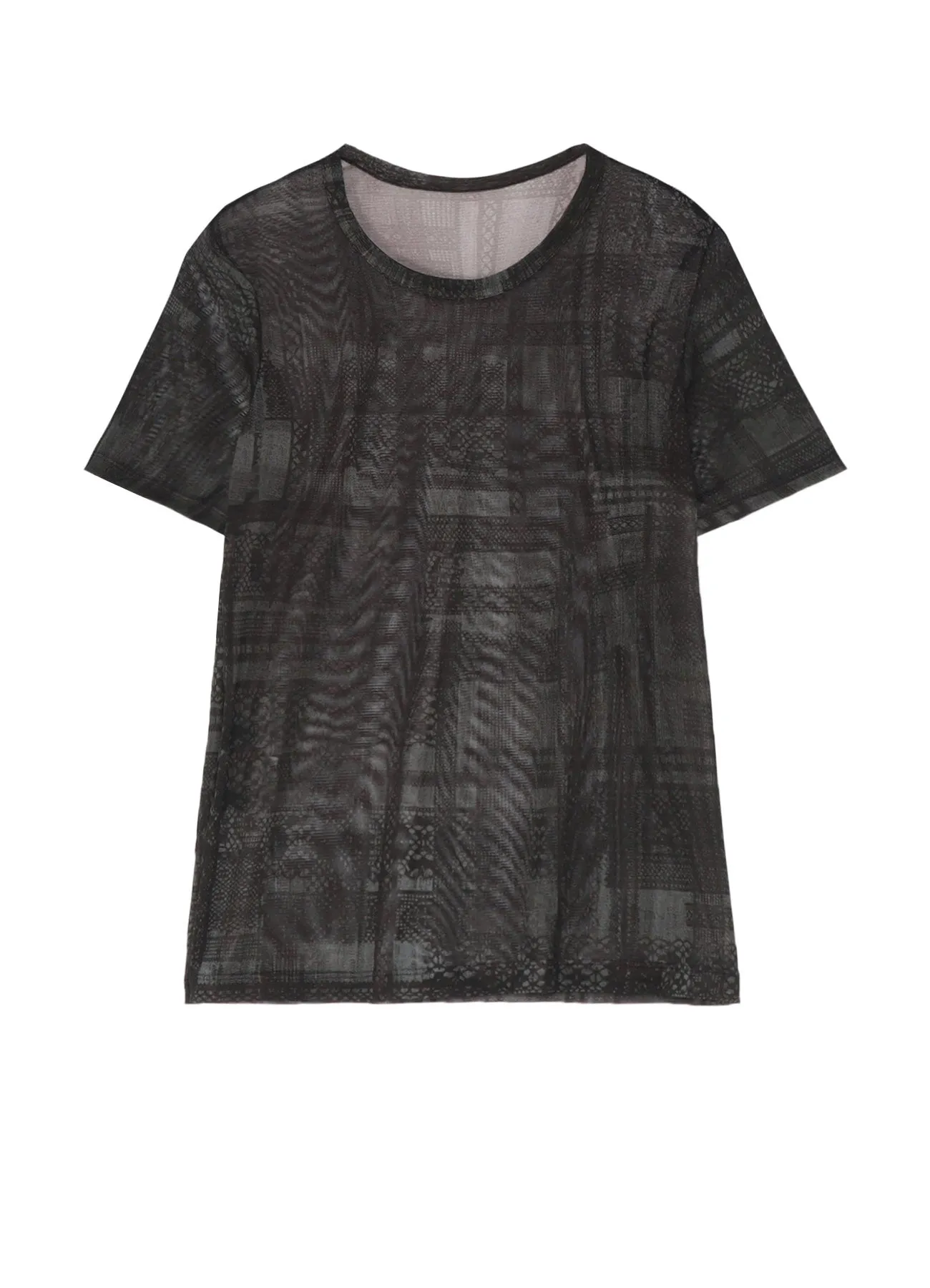 TULLE LACE PRINT HALF SLEEVE T sold by Yohji Yamamoto