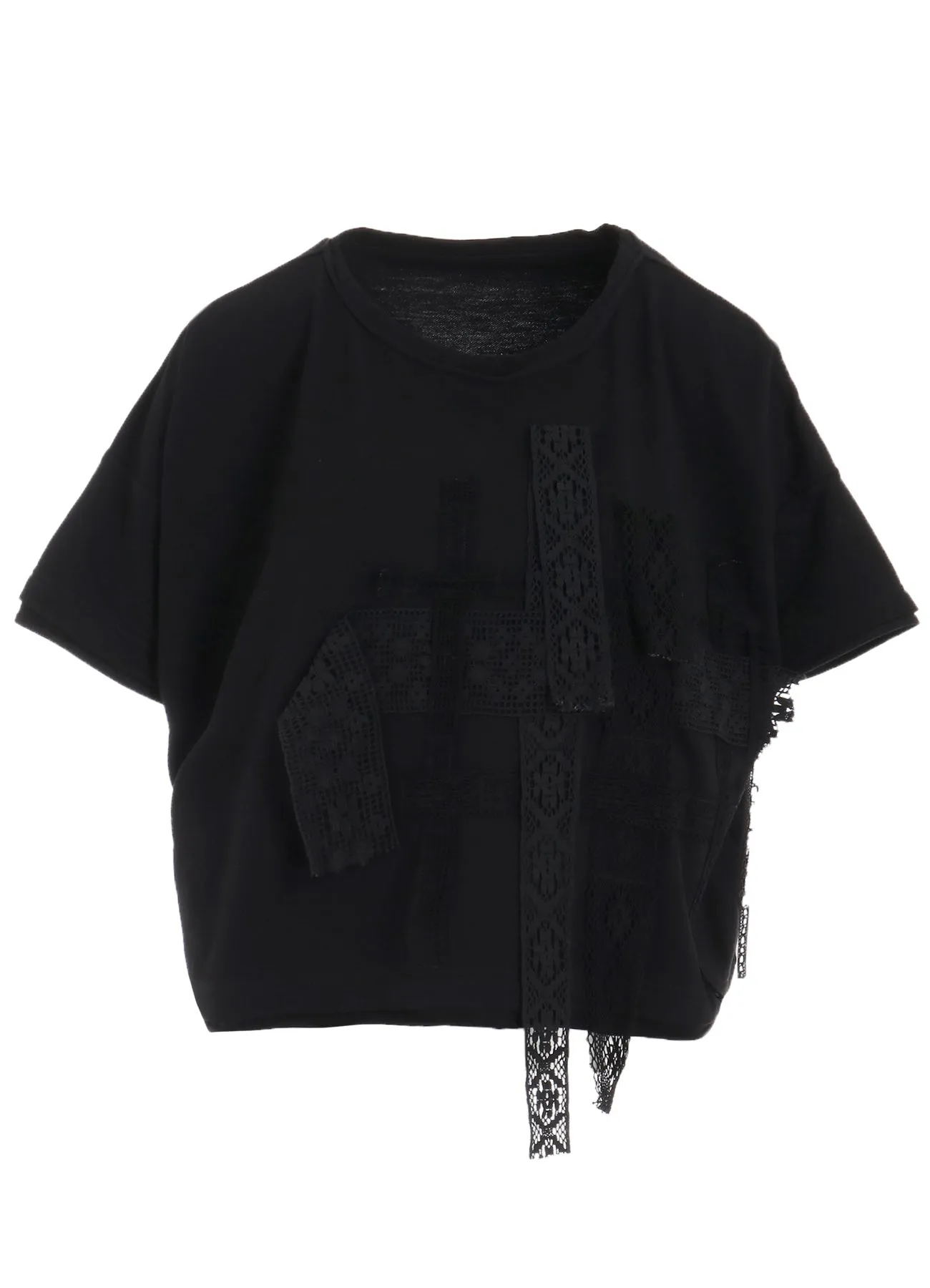 HALF SLEEVE T WITH LACE sold by Yohji Yamamoto product image thumbnail 2