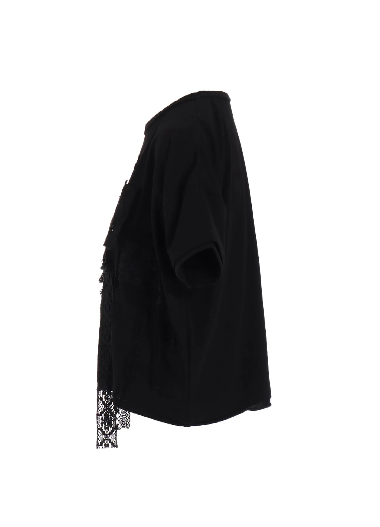 HALF SLEEVE T WITH LACE sold by Yohji Yamamoto product image thumbnail 3