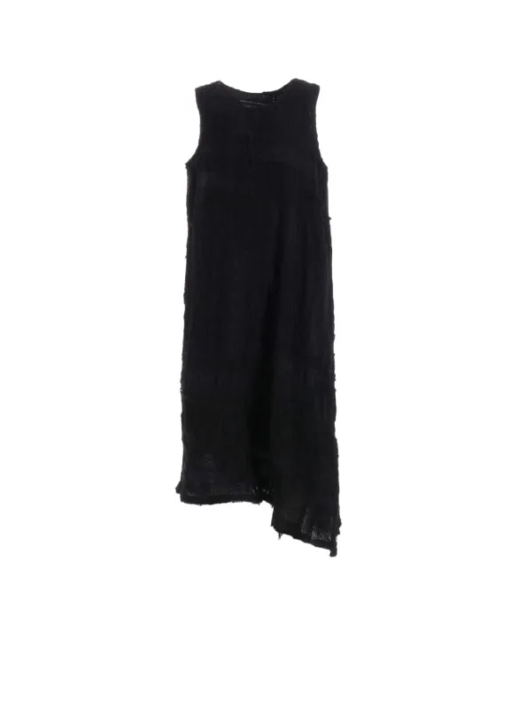 LACE PATCHWORK SLEEVELESS DRESS sold by Yohji Yamamoto