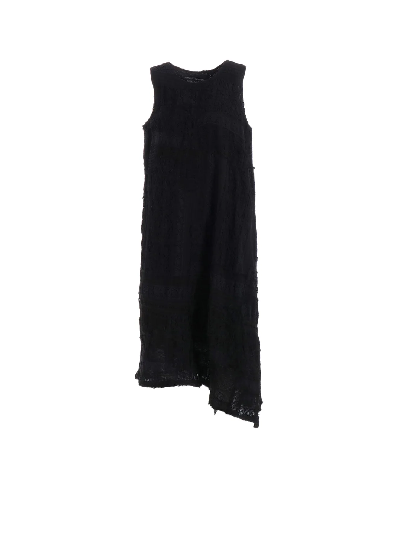 LACE PATCHWORK SLEEVELESS DRESS sold by Yohji Yamamoto