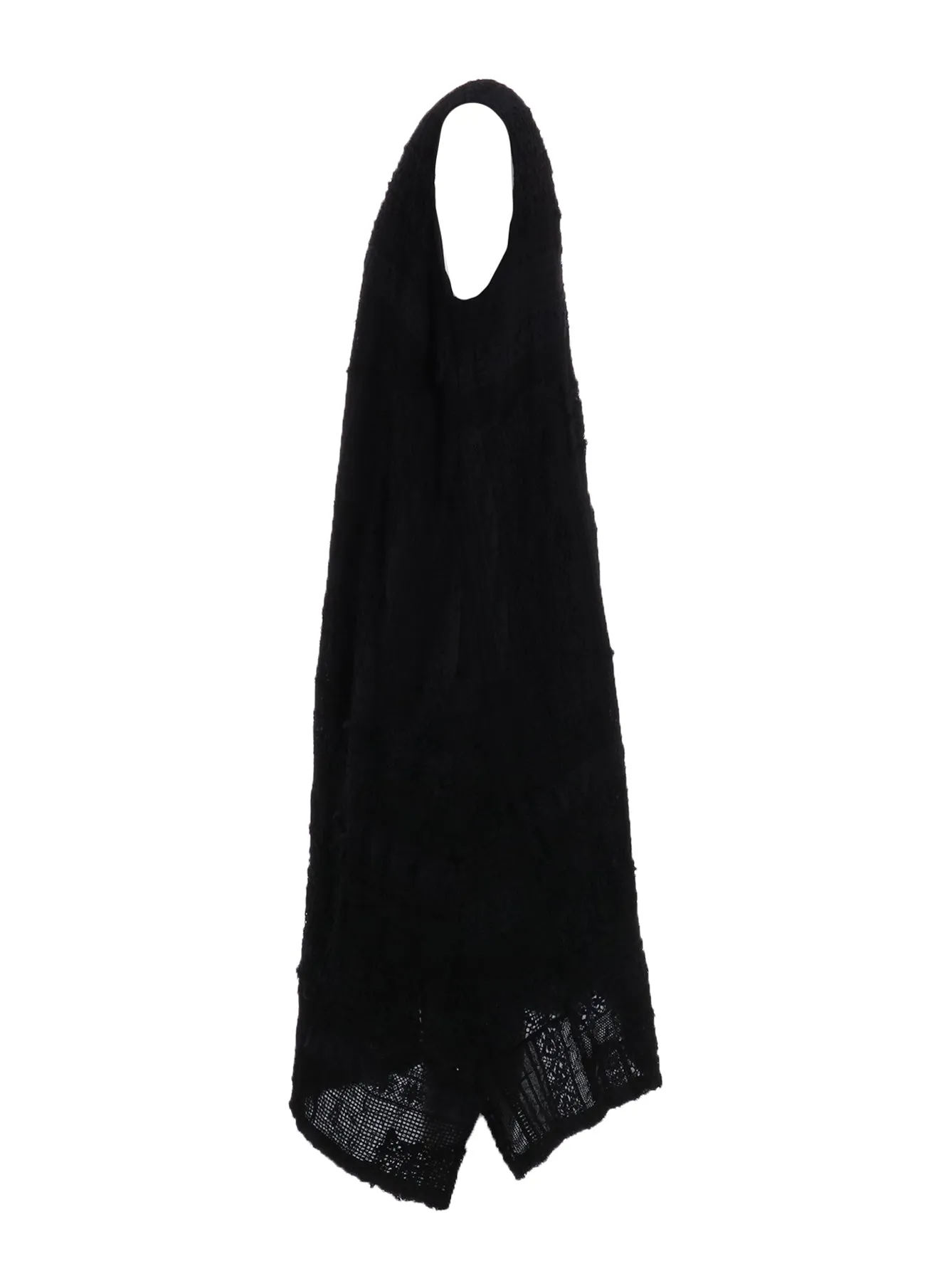 LACE PATCHWORK SLEEVELESS DRESS sold by Yohji Yamamoto product image thumbnail 3