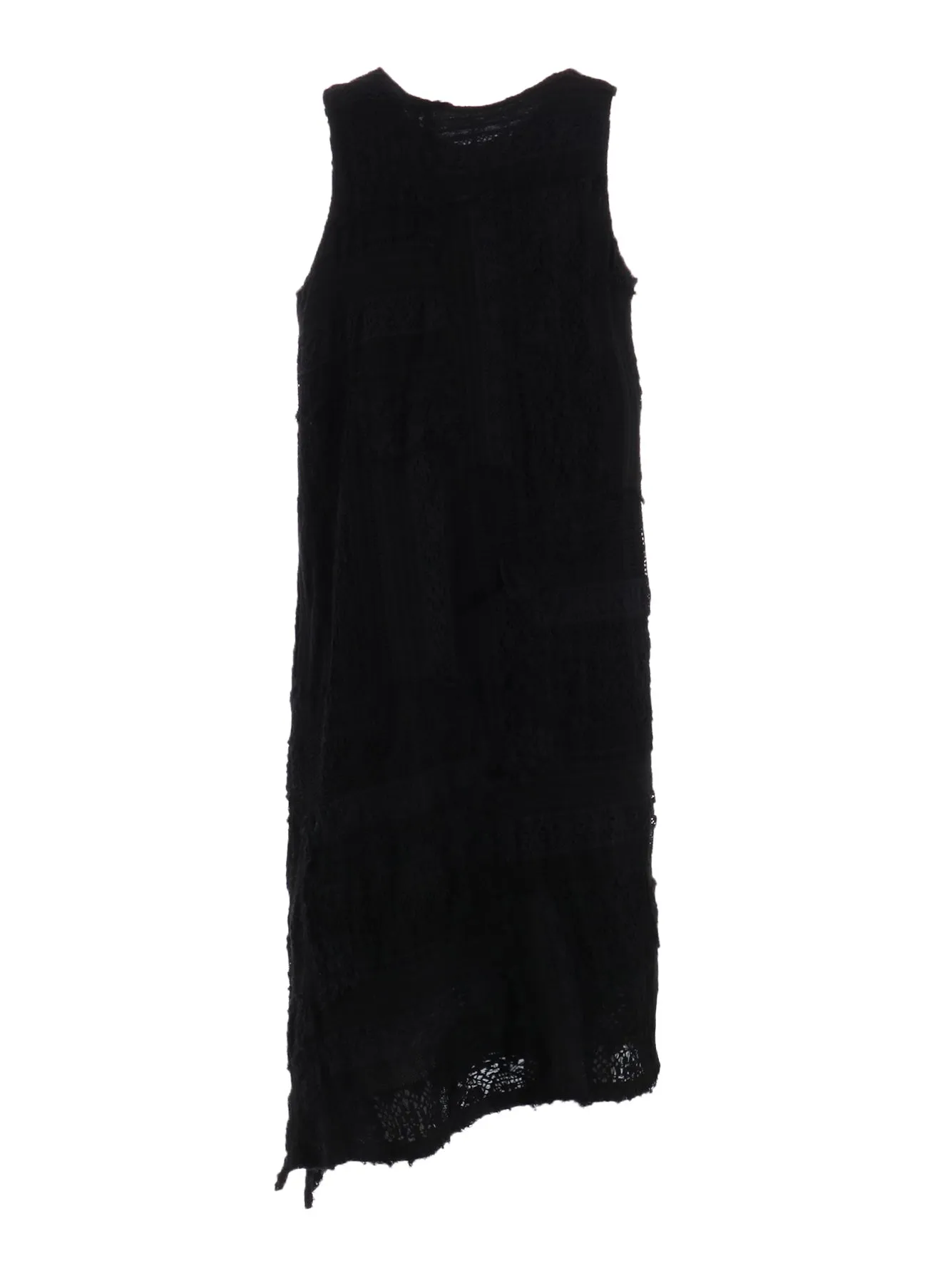 LACE PATCHWORK SLEEVELESS DRESS sold by Yohji Yamamoto product image thumbnail 4