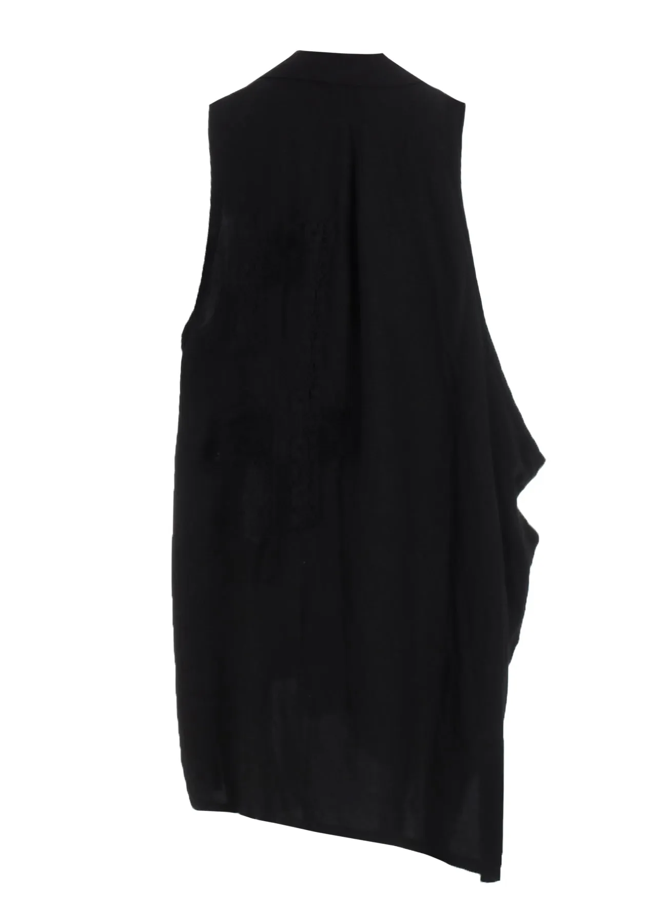ASYMMETRIC SLEEVELESS BLOUSE WITH LACE sold by Yohji Yamamoto product image thumbnail 4