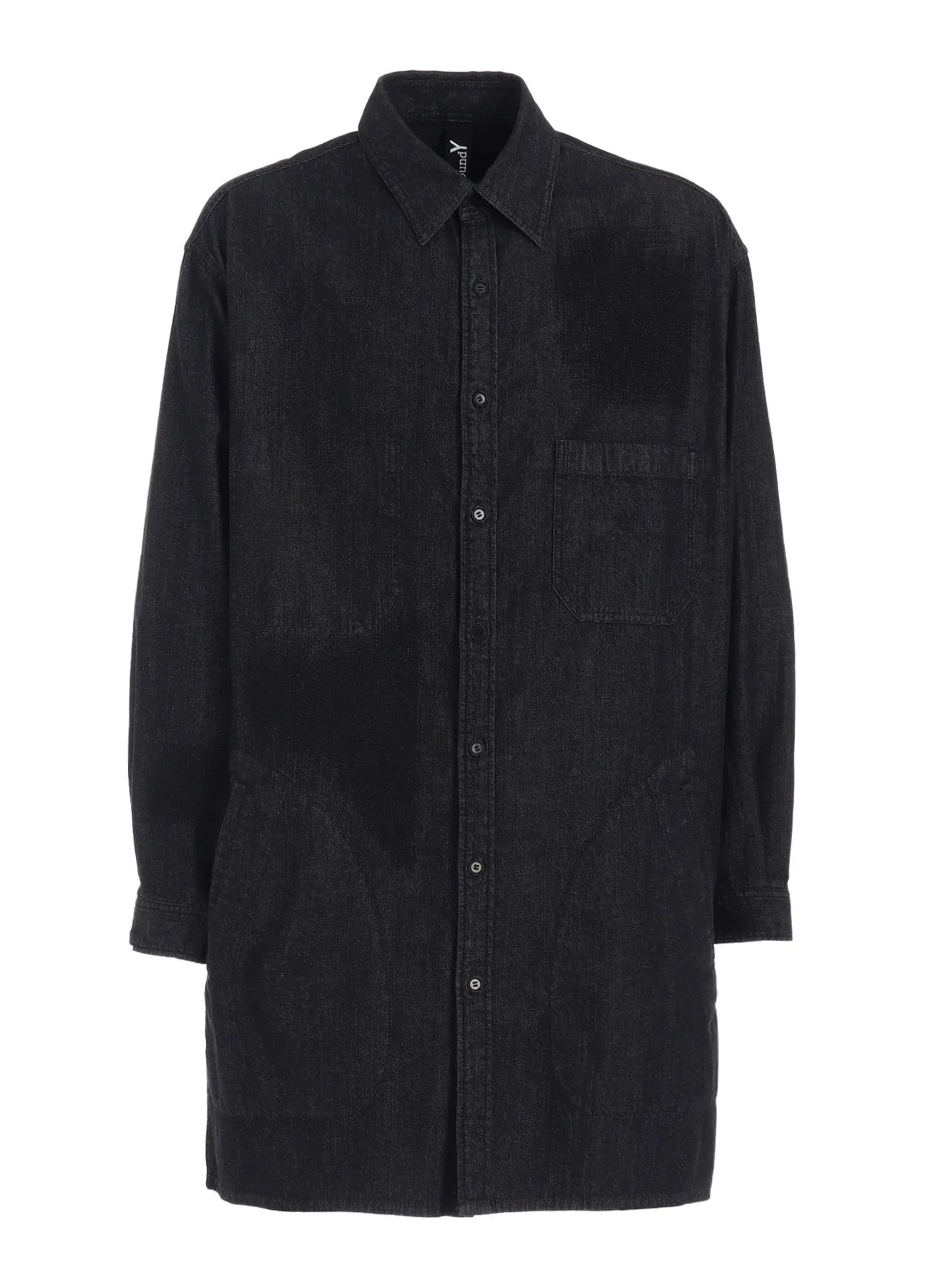 8OZ DENIM + DUNGAREE LONG SHIRT sold by Yohji Yamamoto product image thumbnail 2