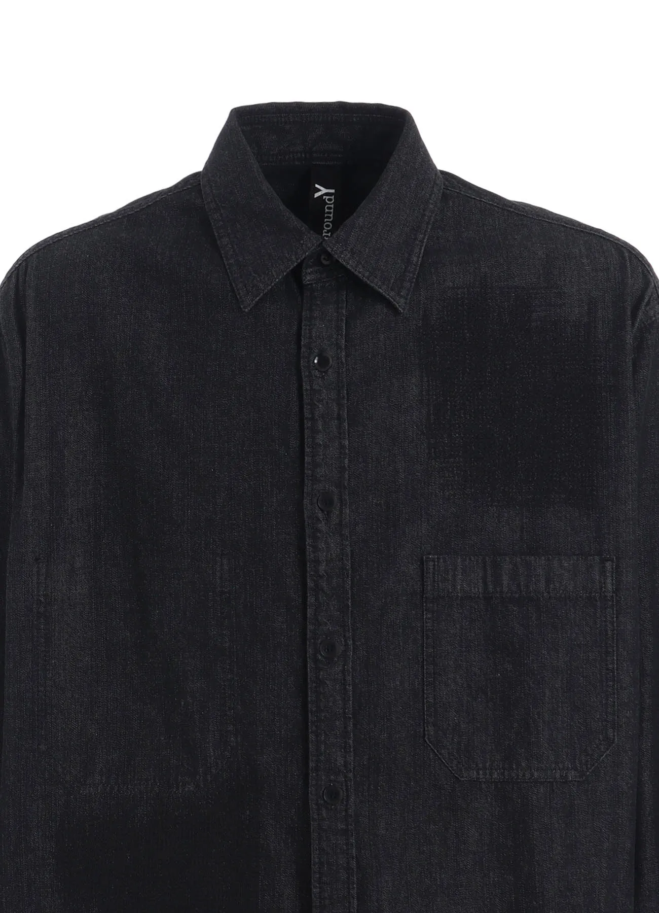 8OZ DENIM + DUNGAREE LONG SHIRT sold by Yohji Yamamoto product image thumbnail 4
