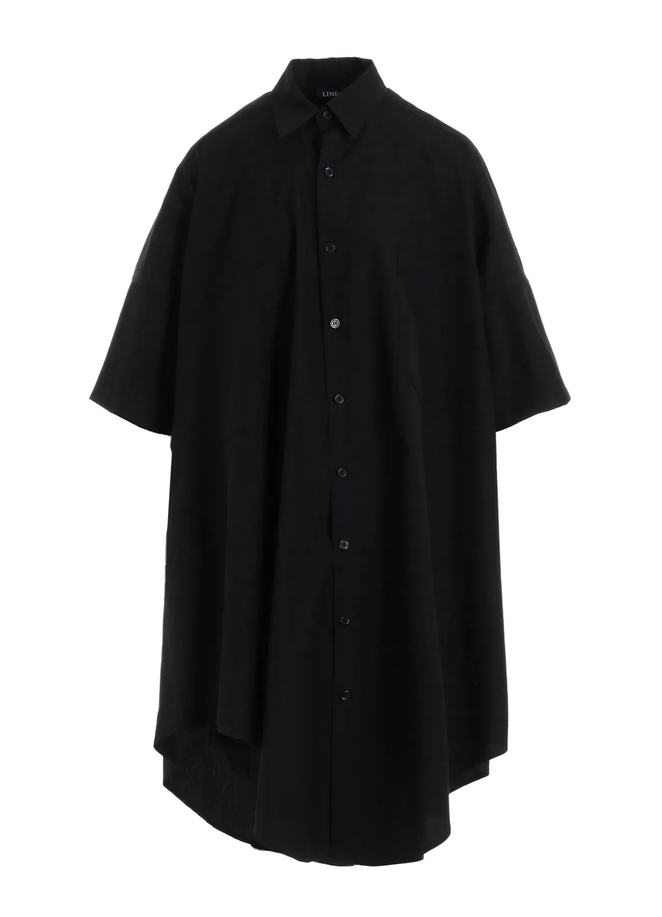 100/2 BROAD COTTON ASYMMETRY SHIRT sold by Yohji Yamamoto product image thumbnail 2