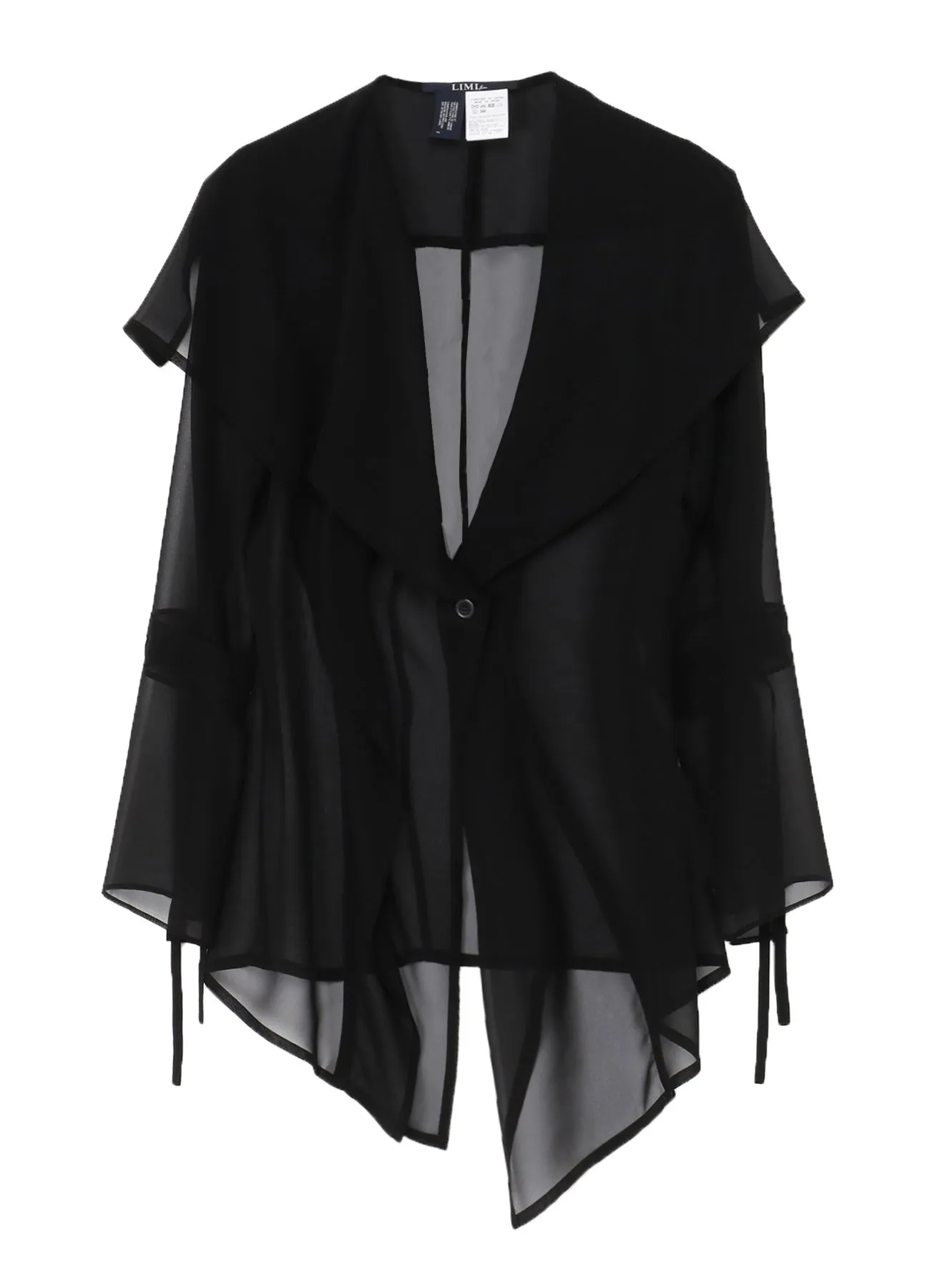 CHIFFON DRAPE JACKET sold by Yohji Yamamoto product image thumbnail 2