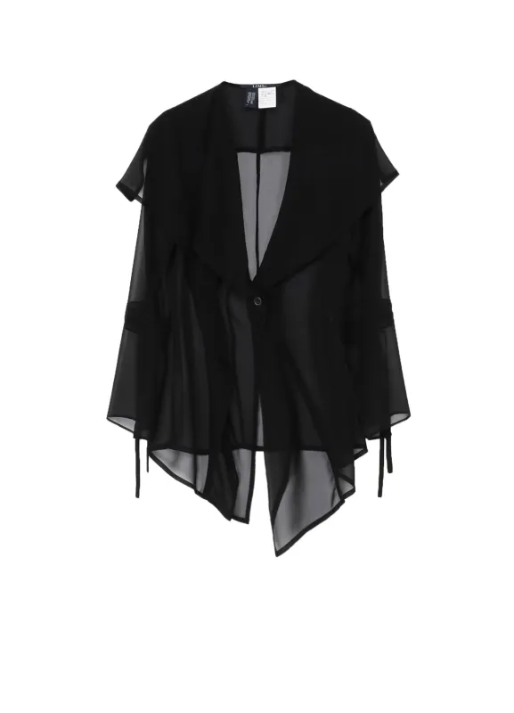 CHIFFON DRAPE JACKET made by Yohji Yamamoto