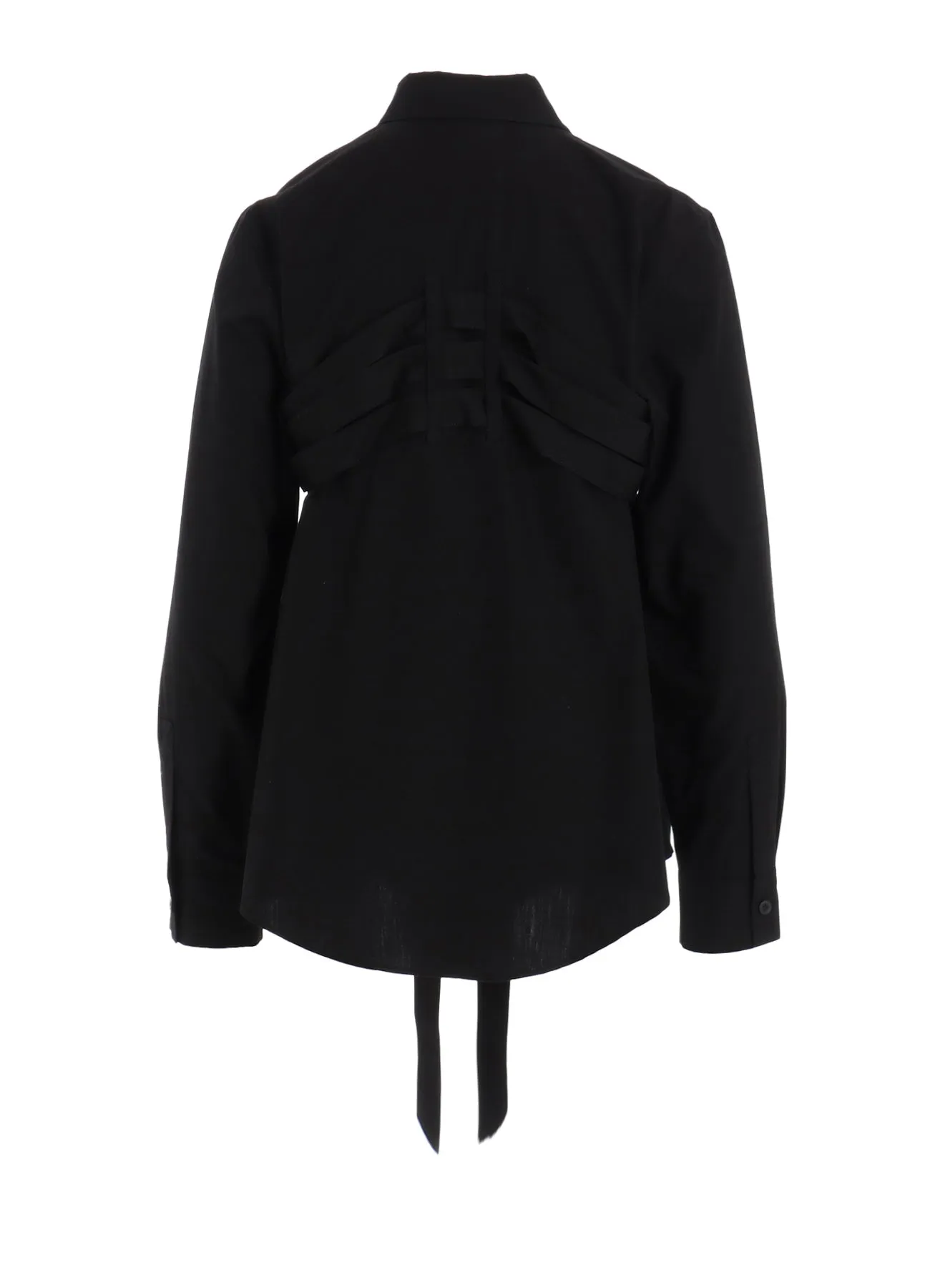 100/2 BROAD COTTON BELTED SHIRT sold by Yohji Yamamoto product image thumbnail 4