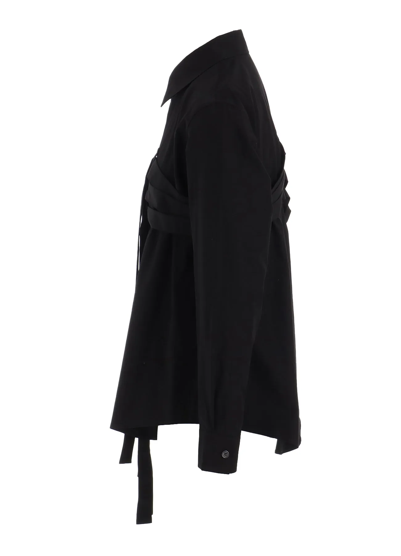 100/2 BROAD COTTON BELTED SHIRT sold by Yohji Yamamoto product image thumbnail 3