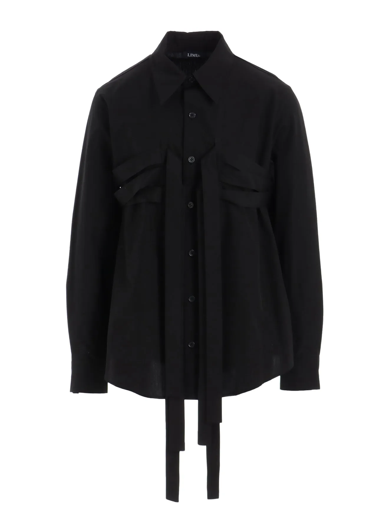 100/2 BROAD COTTON BELTED SHIRT sold by Yohji Yamamoto product image thumbnail 2