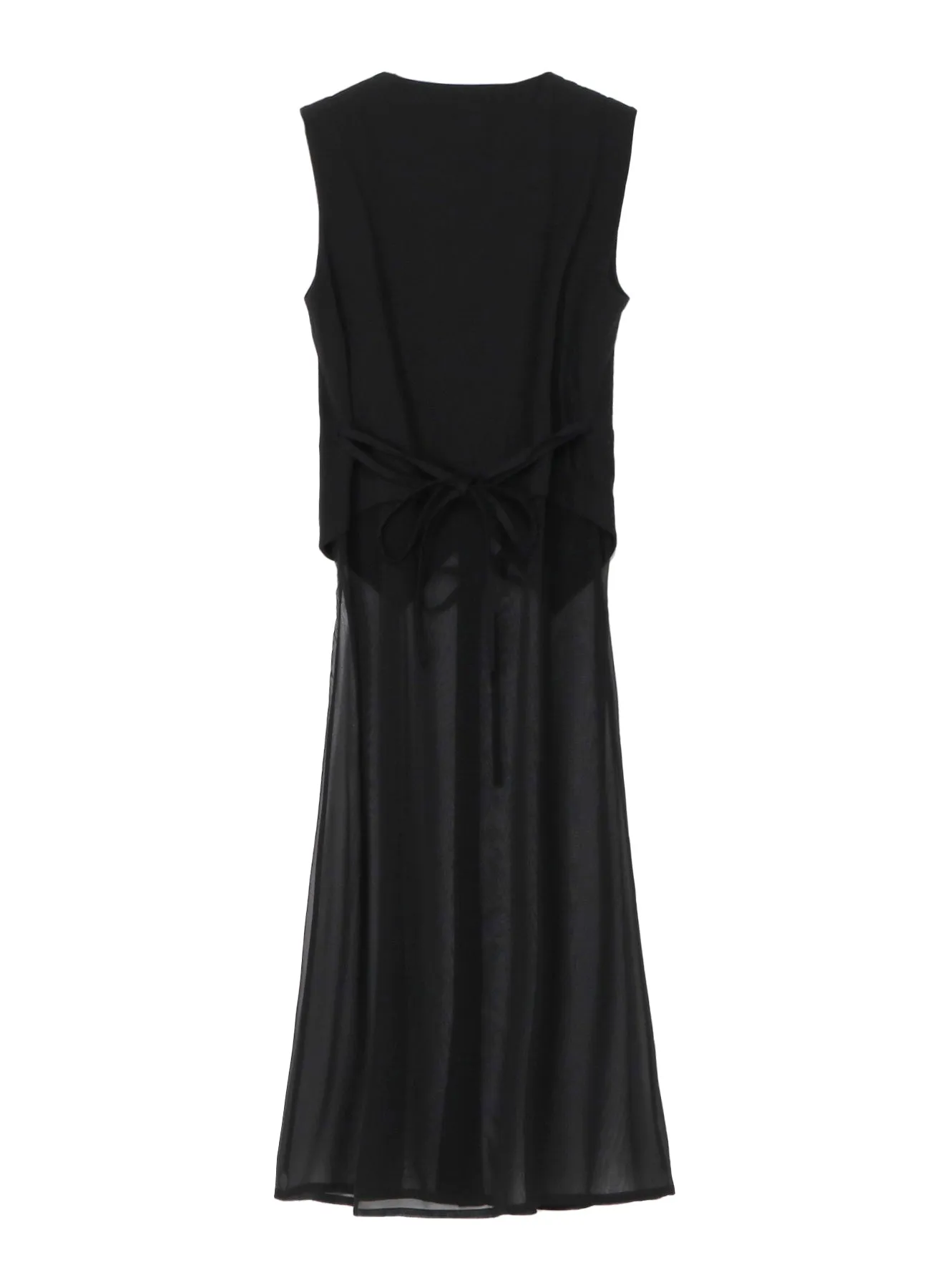 CHIFFON DRESS WITH VEST sold by Yohji Yamamoto product image thumbnail 3