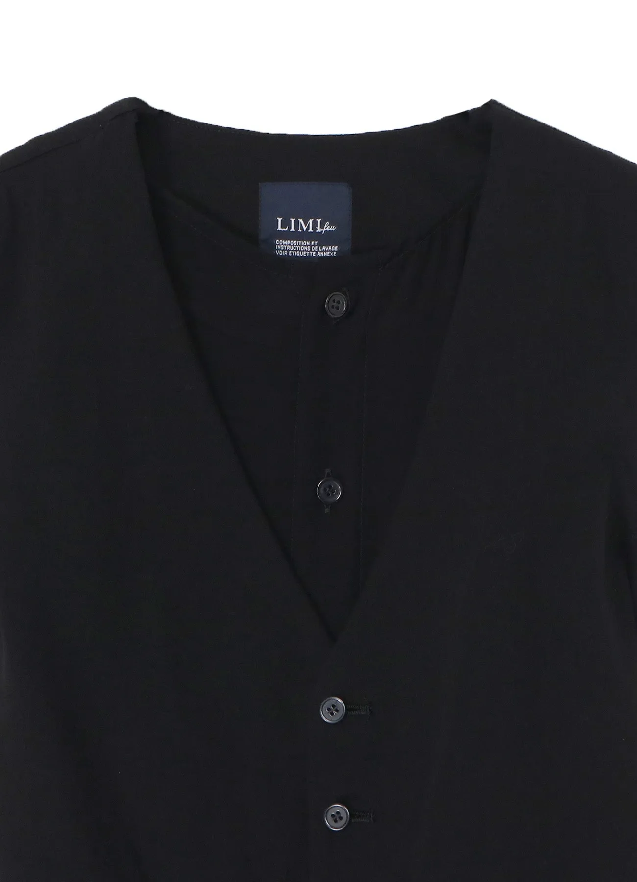 CHIFFON DRESS WITH VEST sold by Yohji Yamamoto product image thumbnail 4