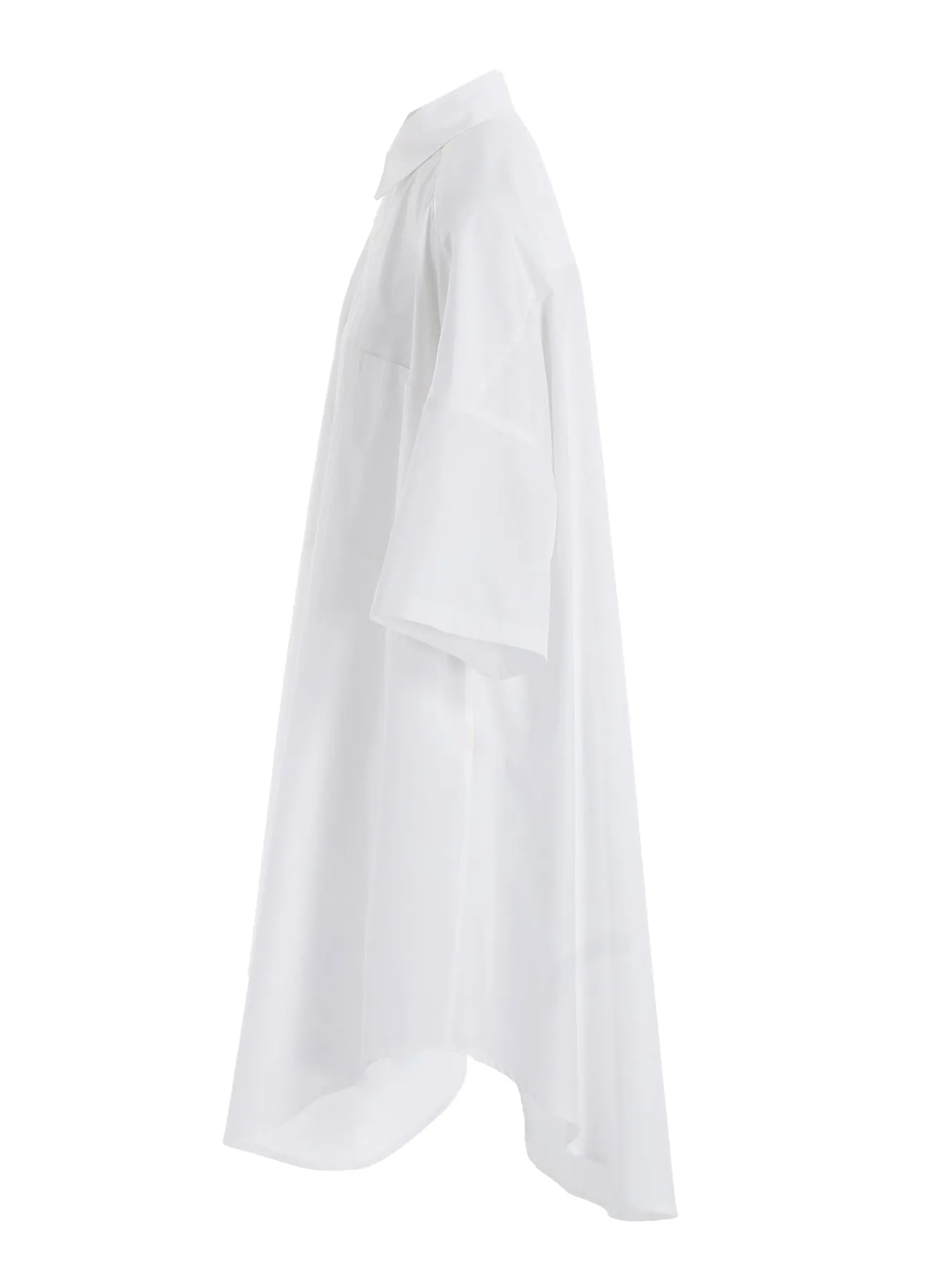 100/2 BROAD COTTON ASYMMETRY SHIRT sold by Yohji Yamamoto product image thumbnail 3