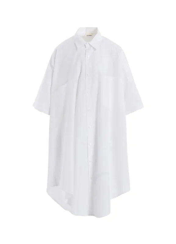100/2 BROAD COTTON ASYMMETRY SHIRT sold by Yohji Yamamoto