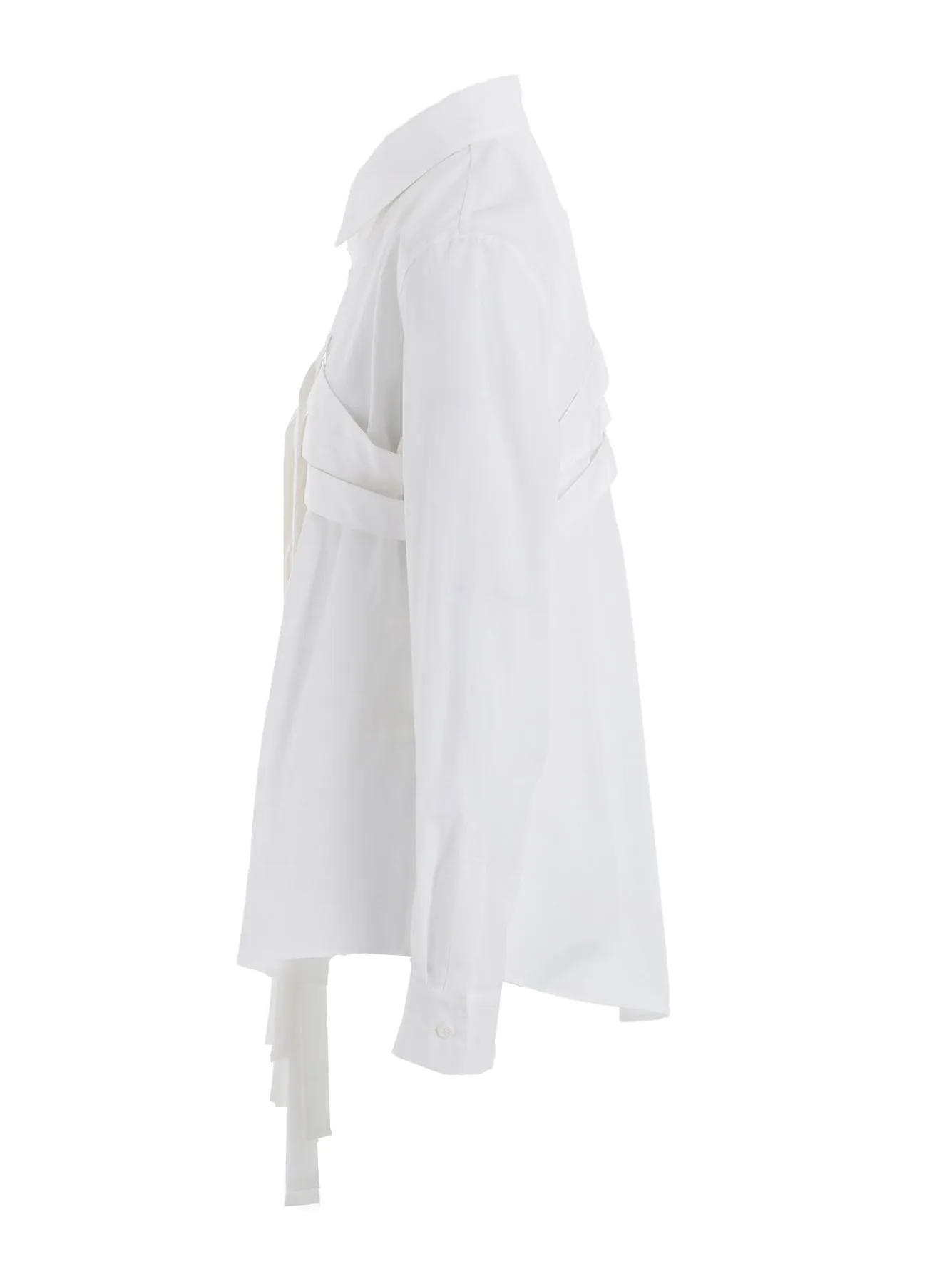 100/2 BROAD COTTON BELTED SHIRT sold by Yohji Yamamoto product image thumbnail 3