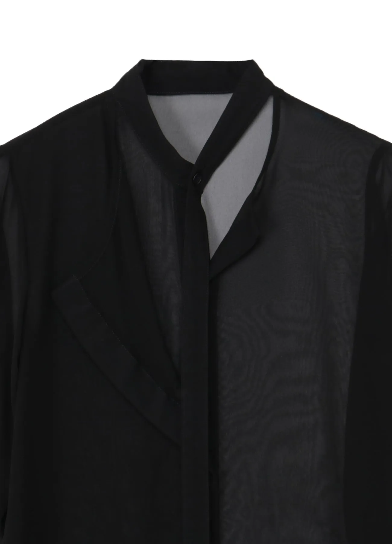 CHIFFON ASYMMETRY LAYERED DRESS sold by Yohji Yamamoto product image thumbnail 4