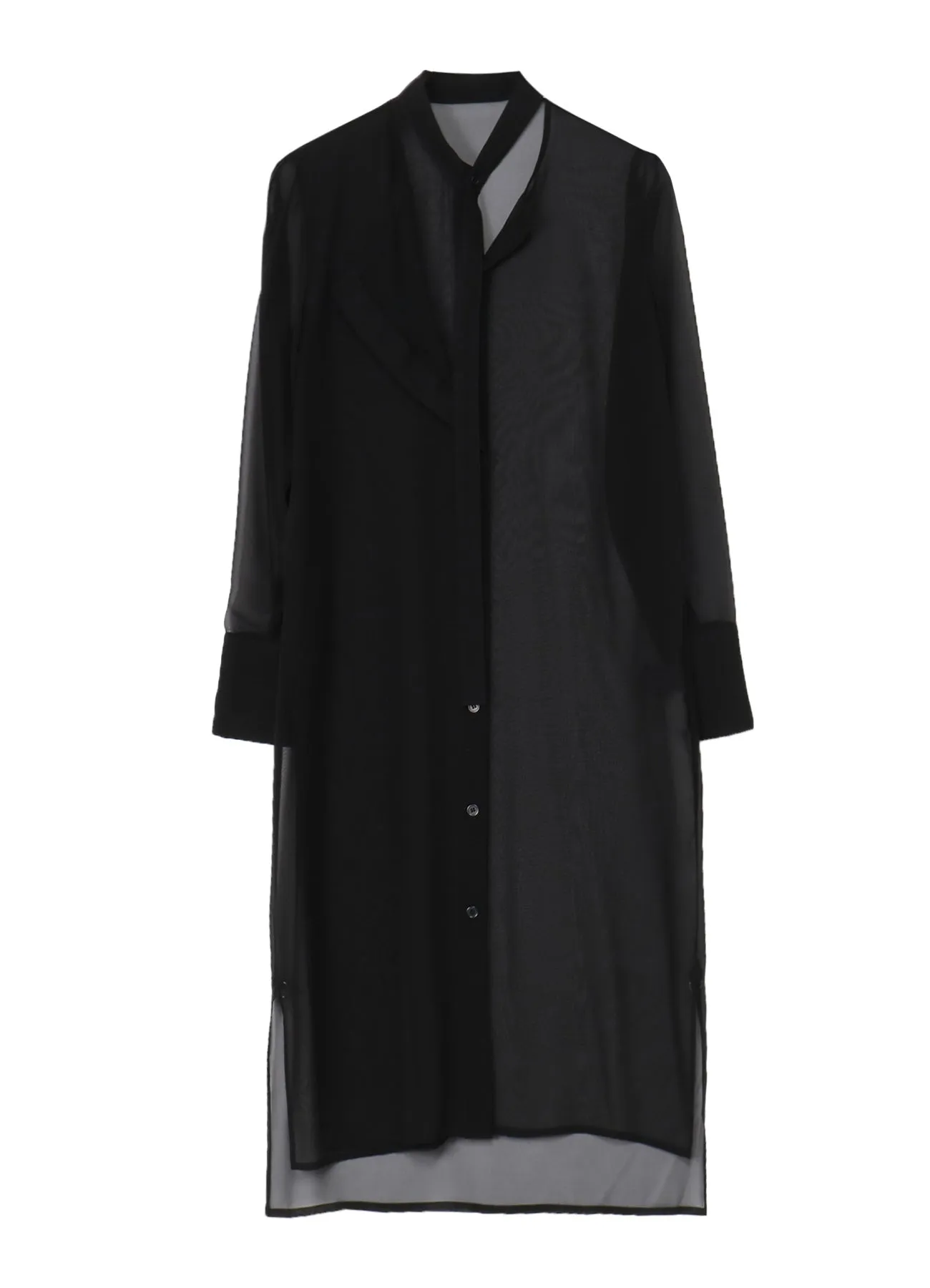 CHIFFON ASYMMETRY LAYERED DRESS sold by Yohji Yamamoto product image thumbnail 2