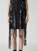 STRIPE RIBBON LACE-UP VEST sold by Yohji Yamamoto