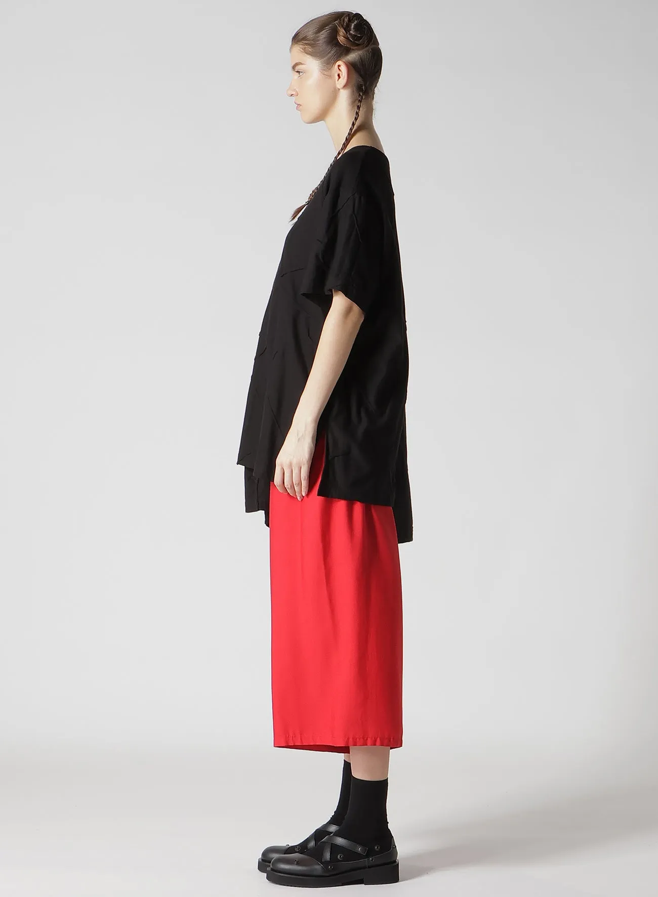 TUCK JACQUARD COMBINATION T-SHIRTS sold by Yohji Yamamoto product image thumbnail 5