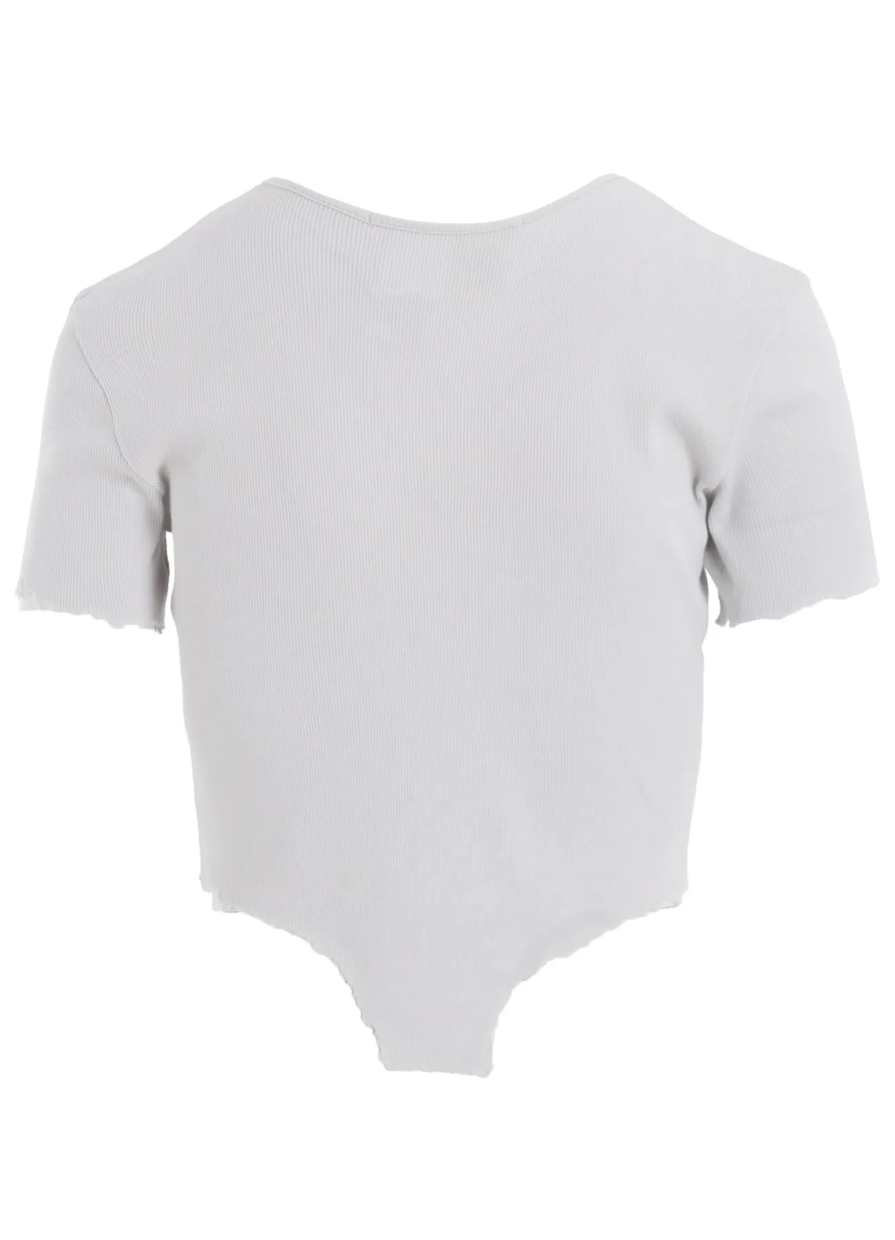 CRUSHED RIB STITCH DAMAGED HEM T-SHIRT sold by Yohji Yamamoto product image thumbnail 3