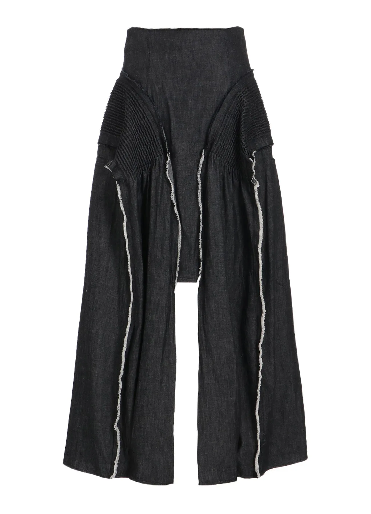 LIGHT DENIM GATHERED SKIRT sold by Yohji Yamamoto product image thumbnail 3