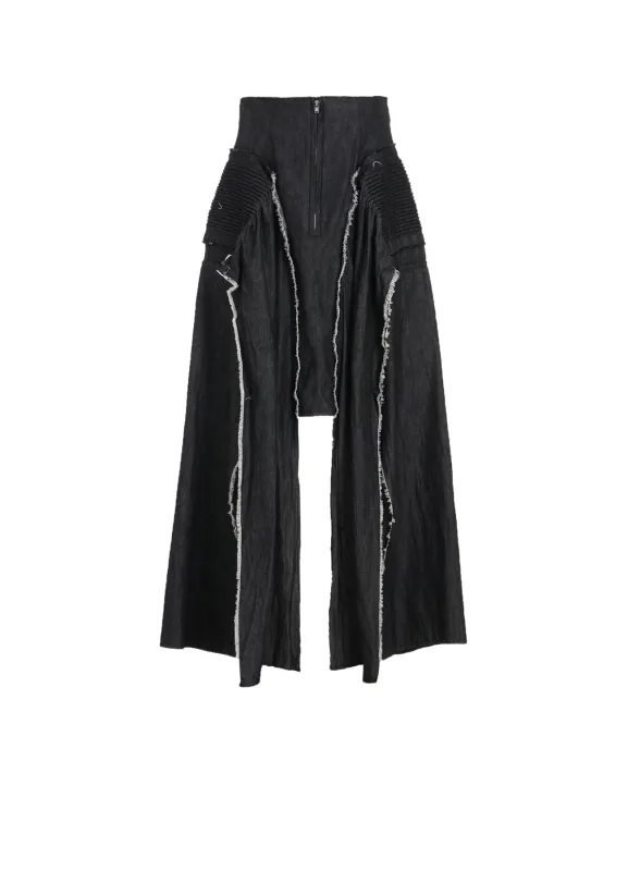 LIGHT DENIM GATHERED SKIRT sold by Yohji Yamamoto