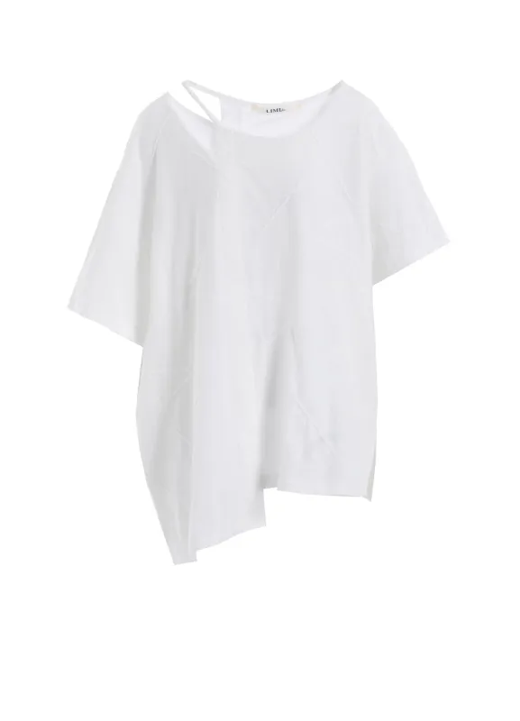 TUCK JACQUARD COMBINATION T-SHIRTS sold by Yohji Yamamoto