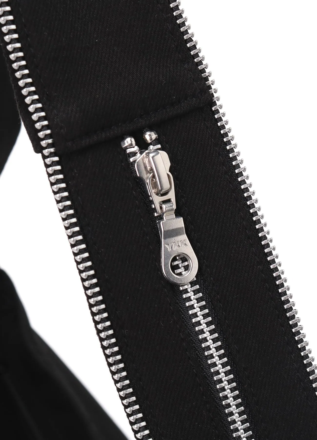 BLACK DENIM ROUND ZIP BAG sold by Yohji Yamamoto product image thumbnail 5