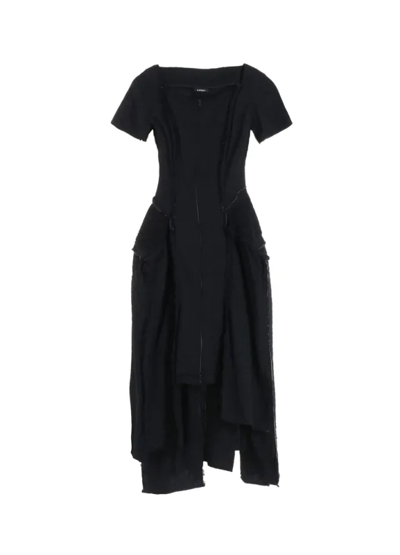 LIGHT DENIM GATHERED DRESS sold by Yohji Yamamoto