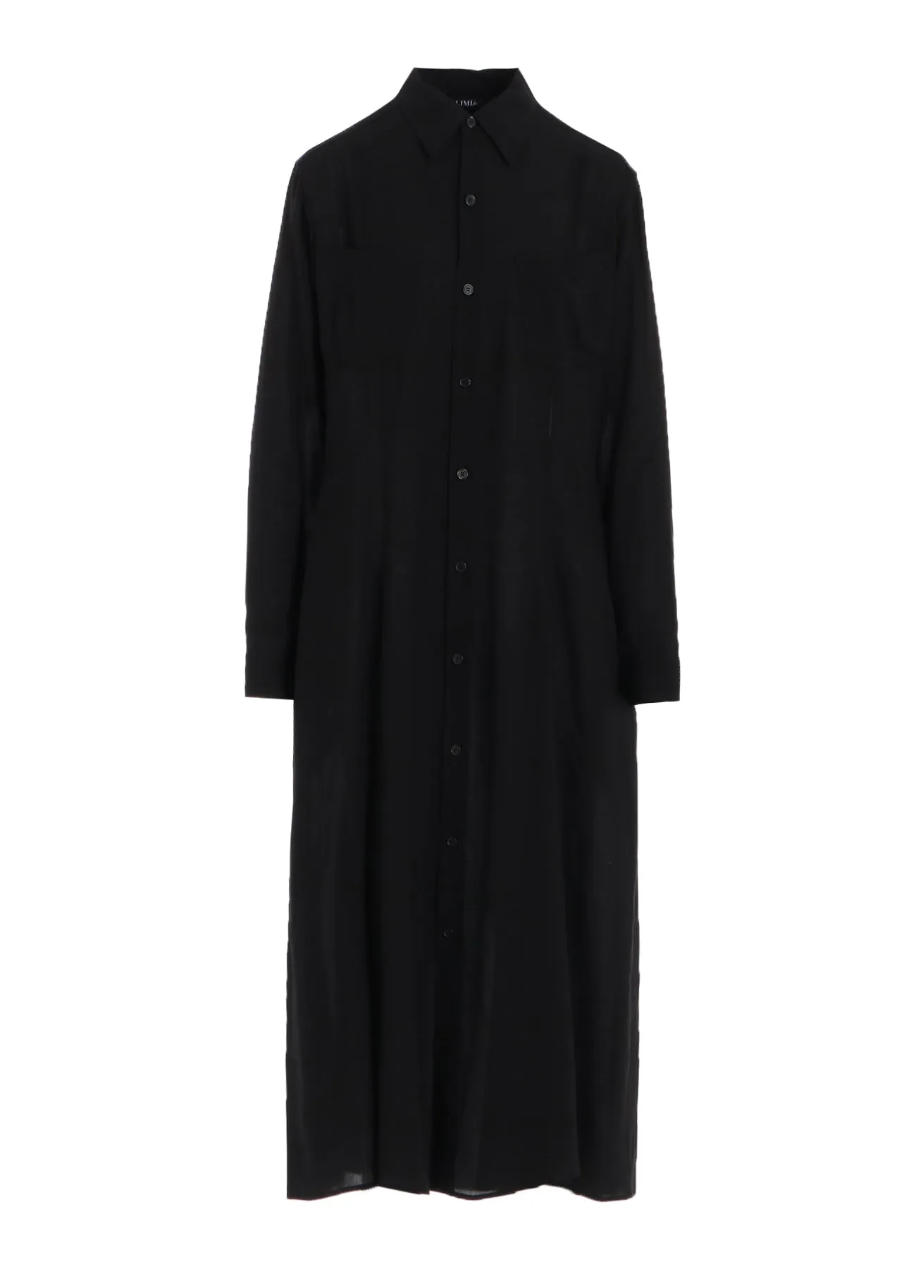 SOFT LAWN FLARED SLIT DRESS sold by Yohji Yamamoto product image thumbnail 2