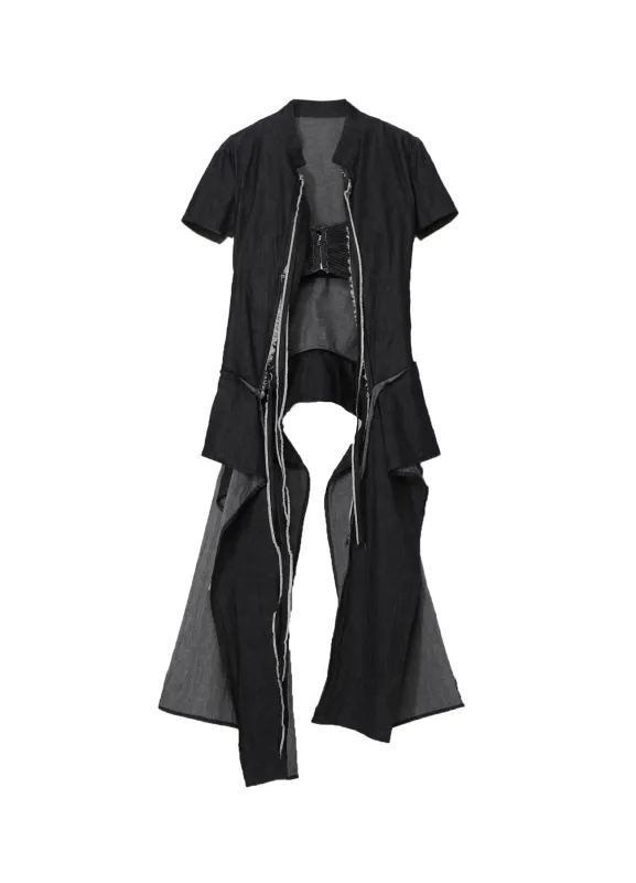 LIGHT DENIM GATHERED JACKET sold by Yohji Yamamoto