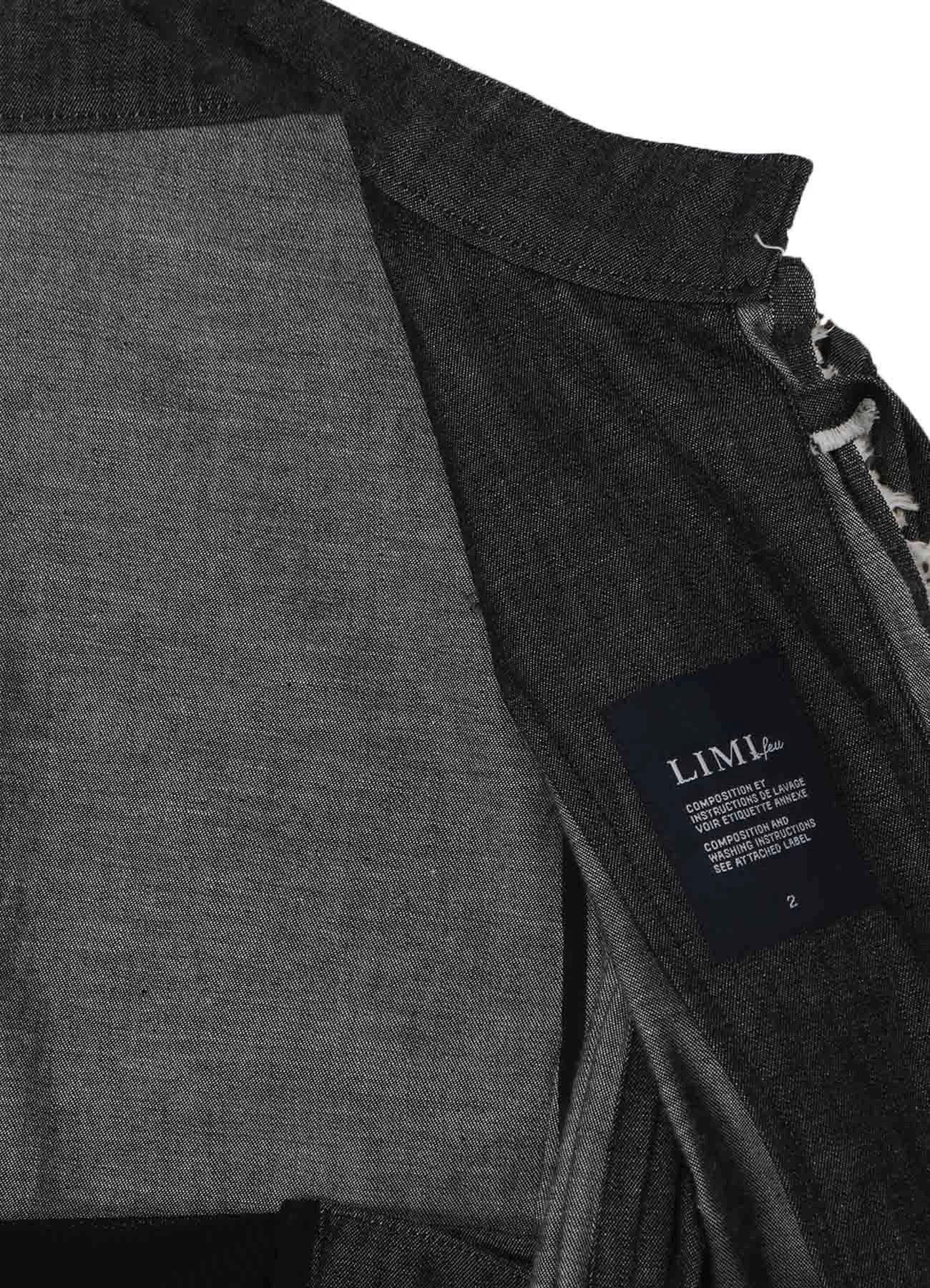 LIGHT DENIM GATHERED JACKET sold by Yohji Yamamoto product image thumbnail 4