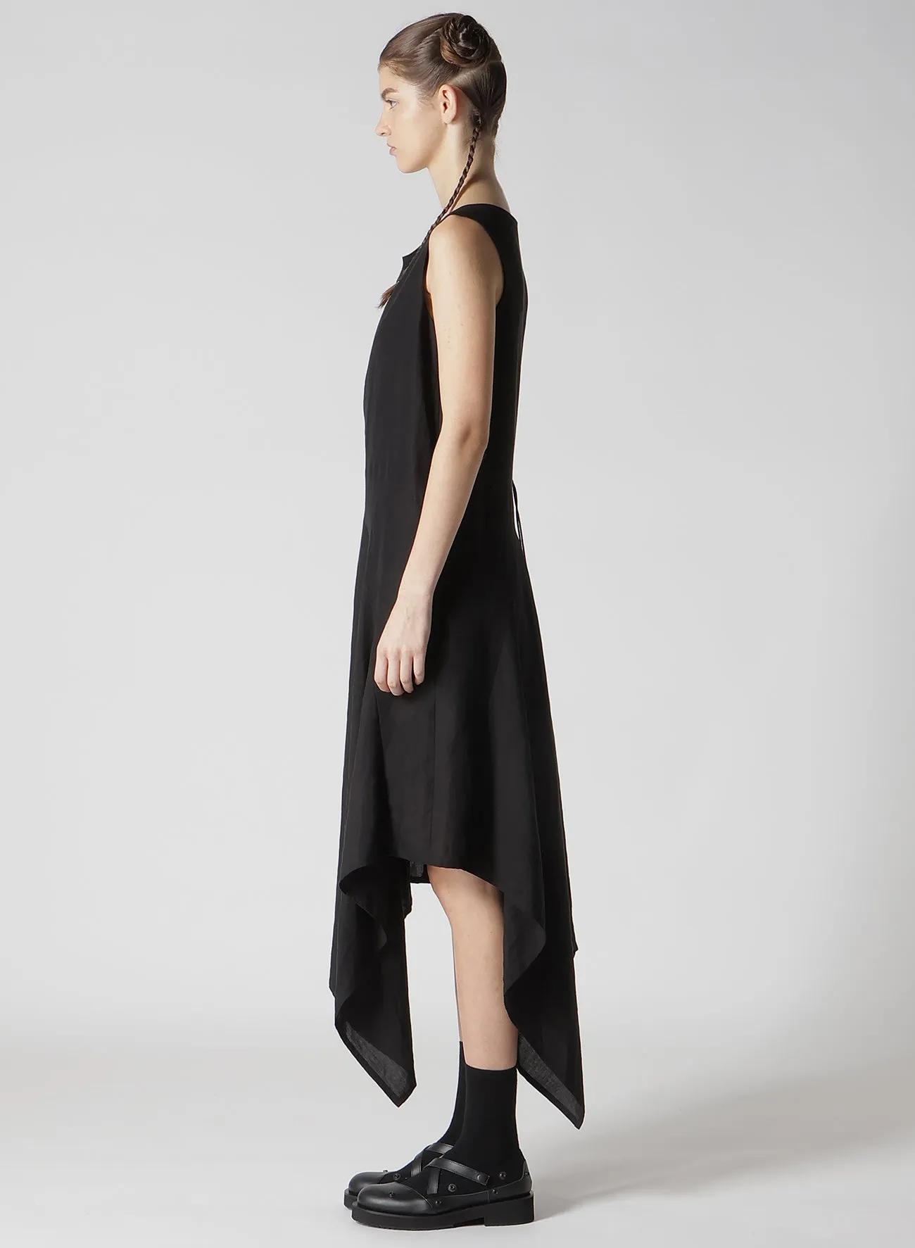 CLEAR LAWN WAIST LAVE-UP DRESS sold by Yohji Yamamoto product image thumbnail 5
