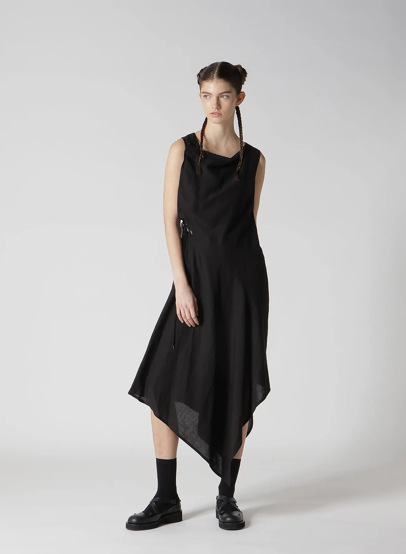 CLEAR LAWN WAIST LAVE-UP DRESS sold by Yohji Yamamoto product image thumbnail 4