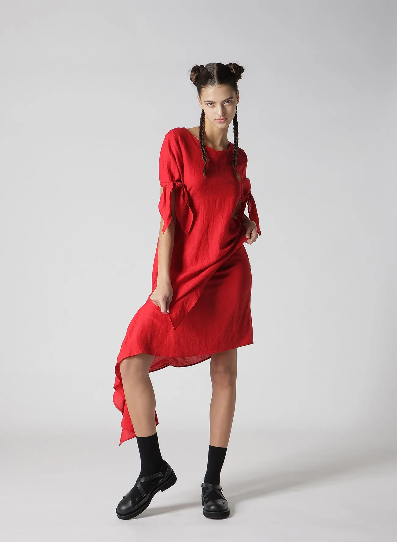 CLEAR LAWN RIBBON DRESS A sold by Yohji Yamamoto product image thumbnail 4