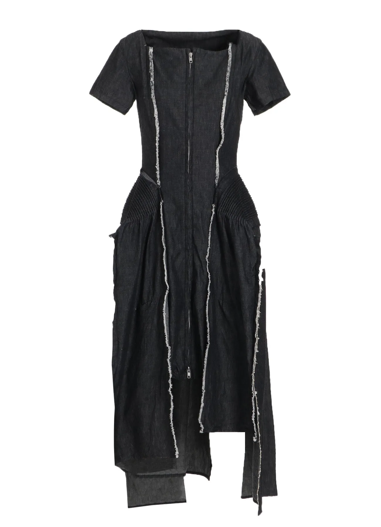 LIGHT DENIM GATHERED DRESS sold by Yohji Yamamoto product image thumbnail 2