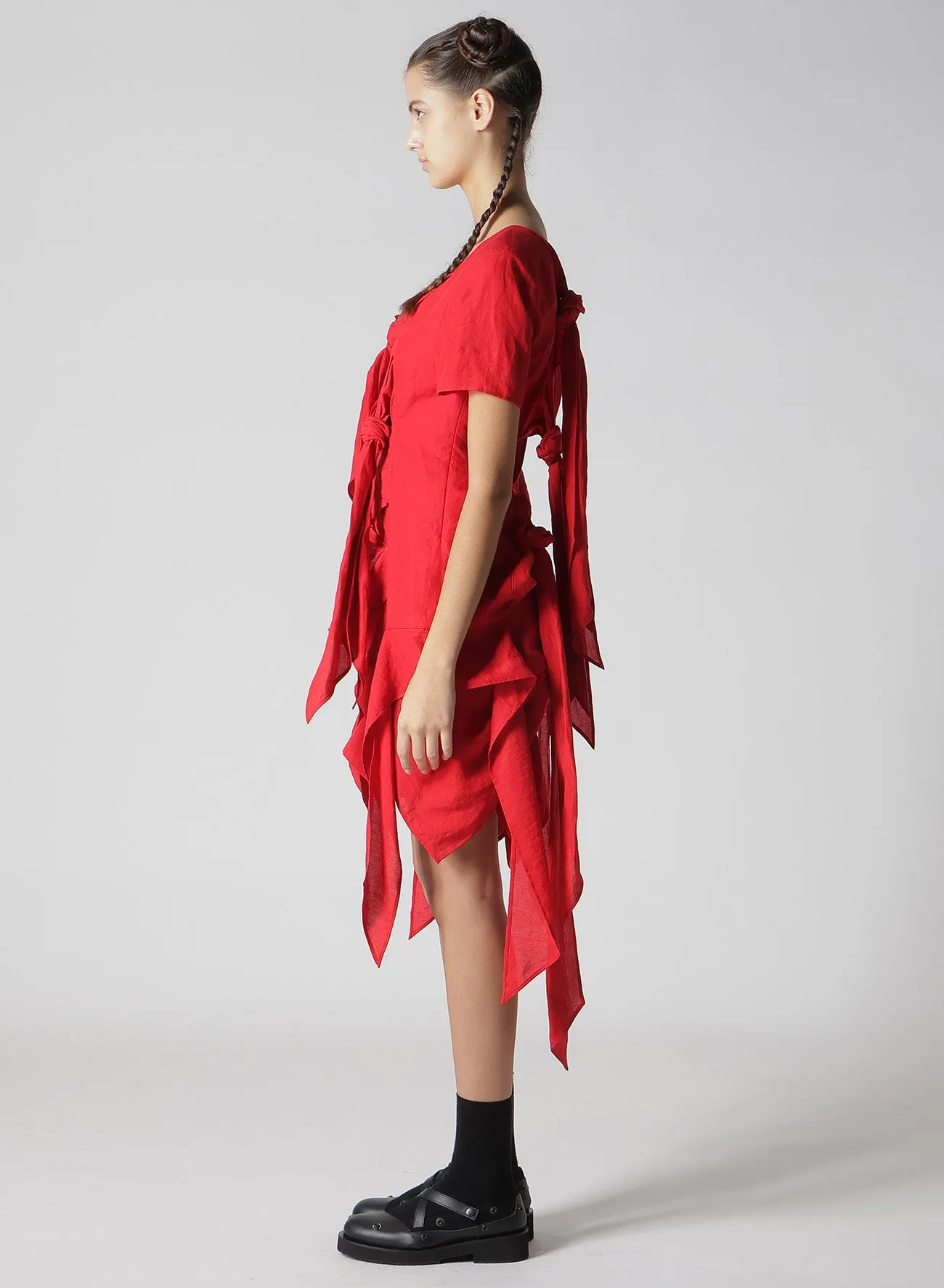 CLEAR LAWN RIBBON DRESS B sold by Yohji Yamamoto product image thumbnail 5