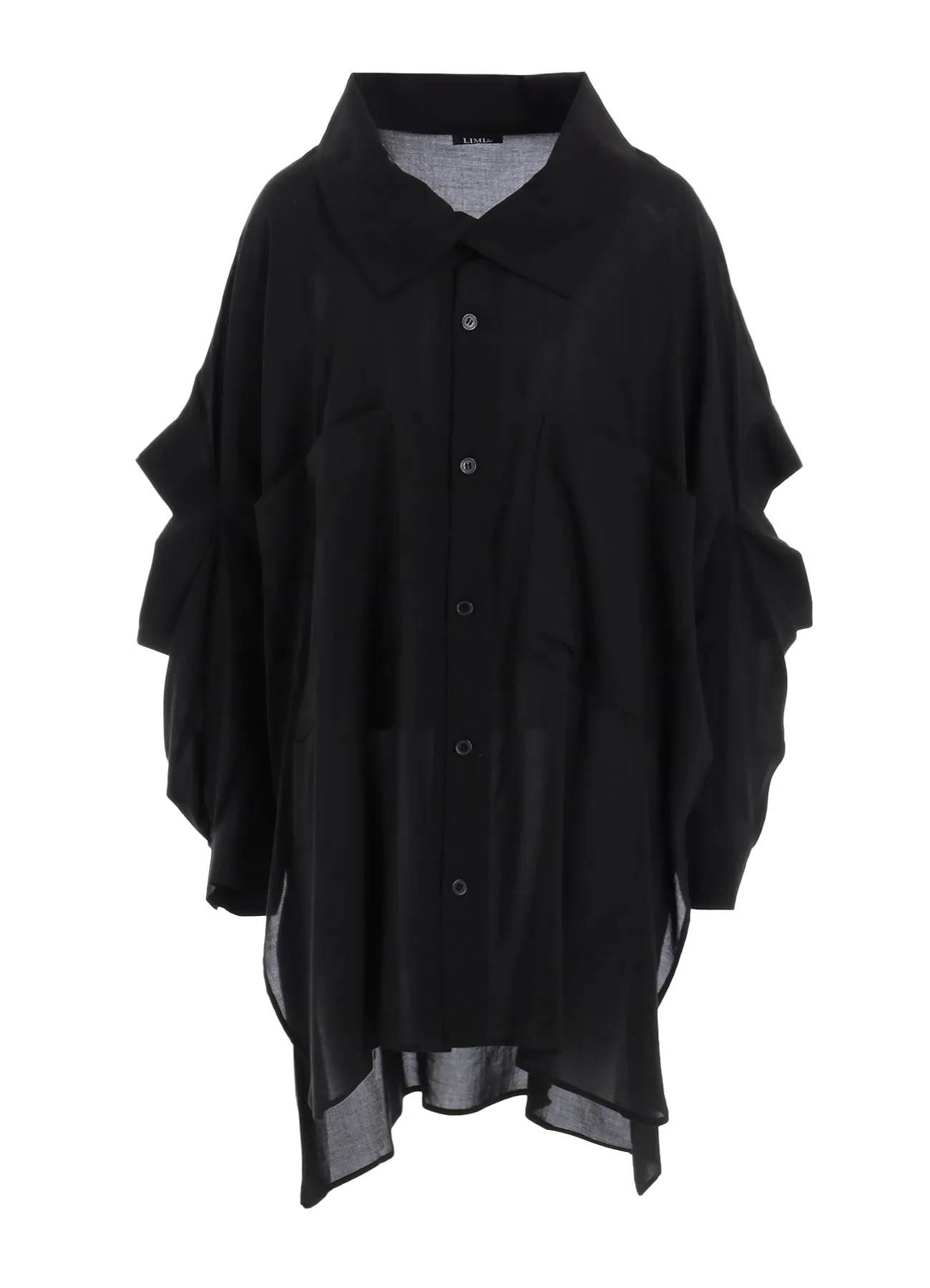 SOFT LAWN ELBOW SLIT LONG SHIRT sold by Yohji Yamamoto product image thumbnail 2