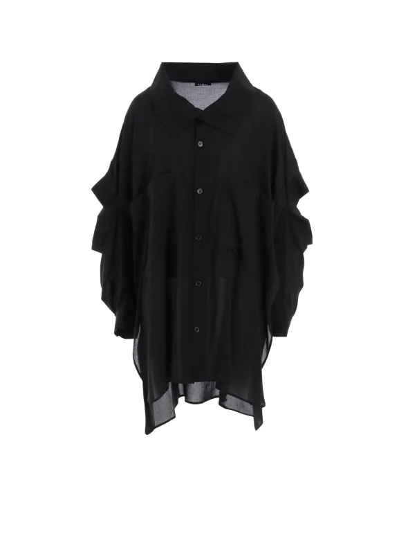 SOFT LAWN ELBOW SLIT LONG SHIRT sold by Yohji Yamamoto