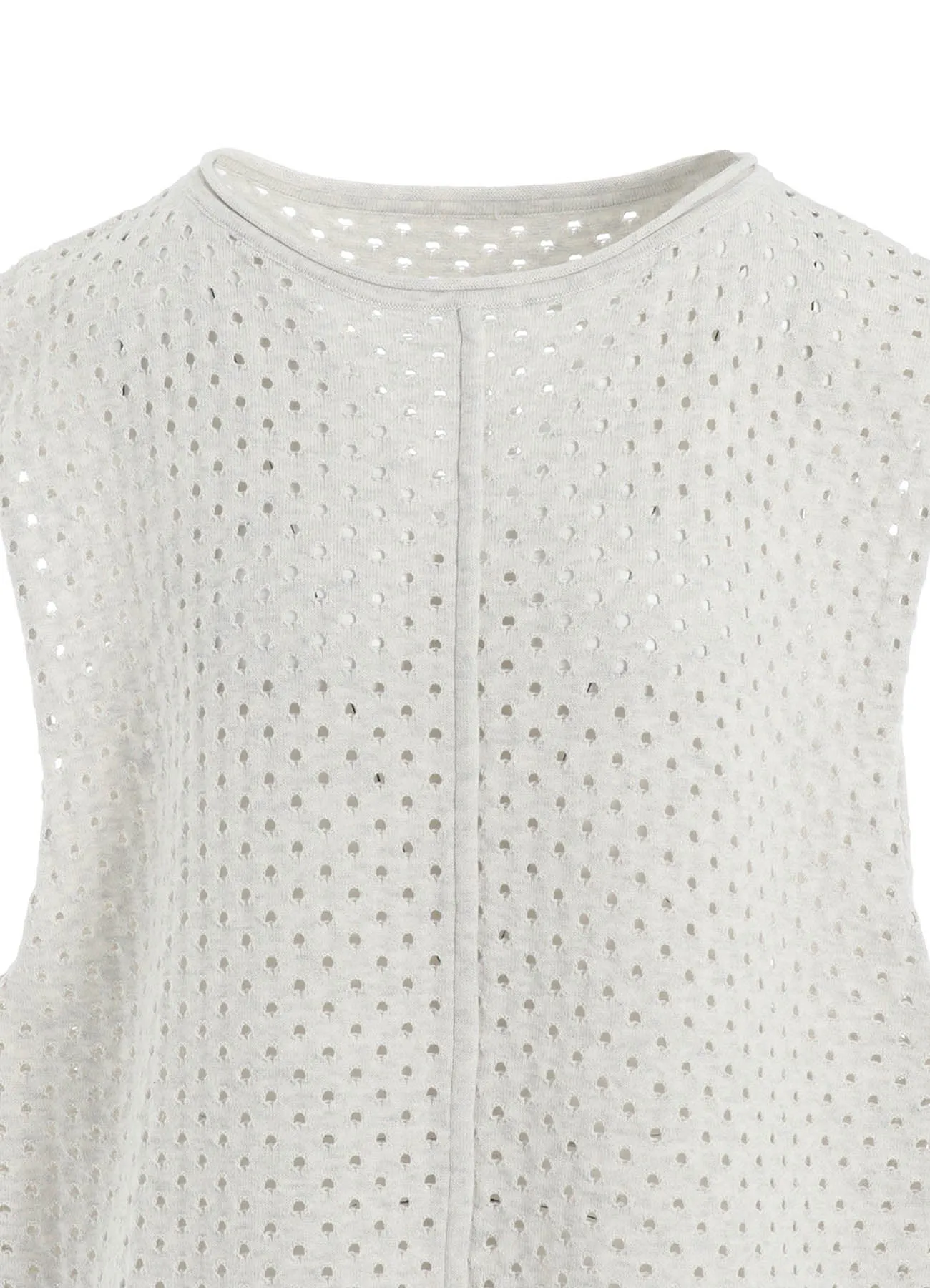 SUPER SOFT COTTON KNIT EYELET VEST sold by Yohji Yamamoto product image thumbnail 5